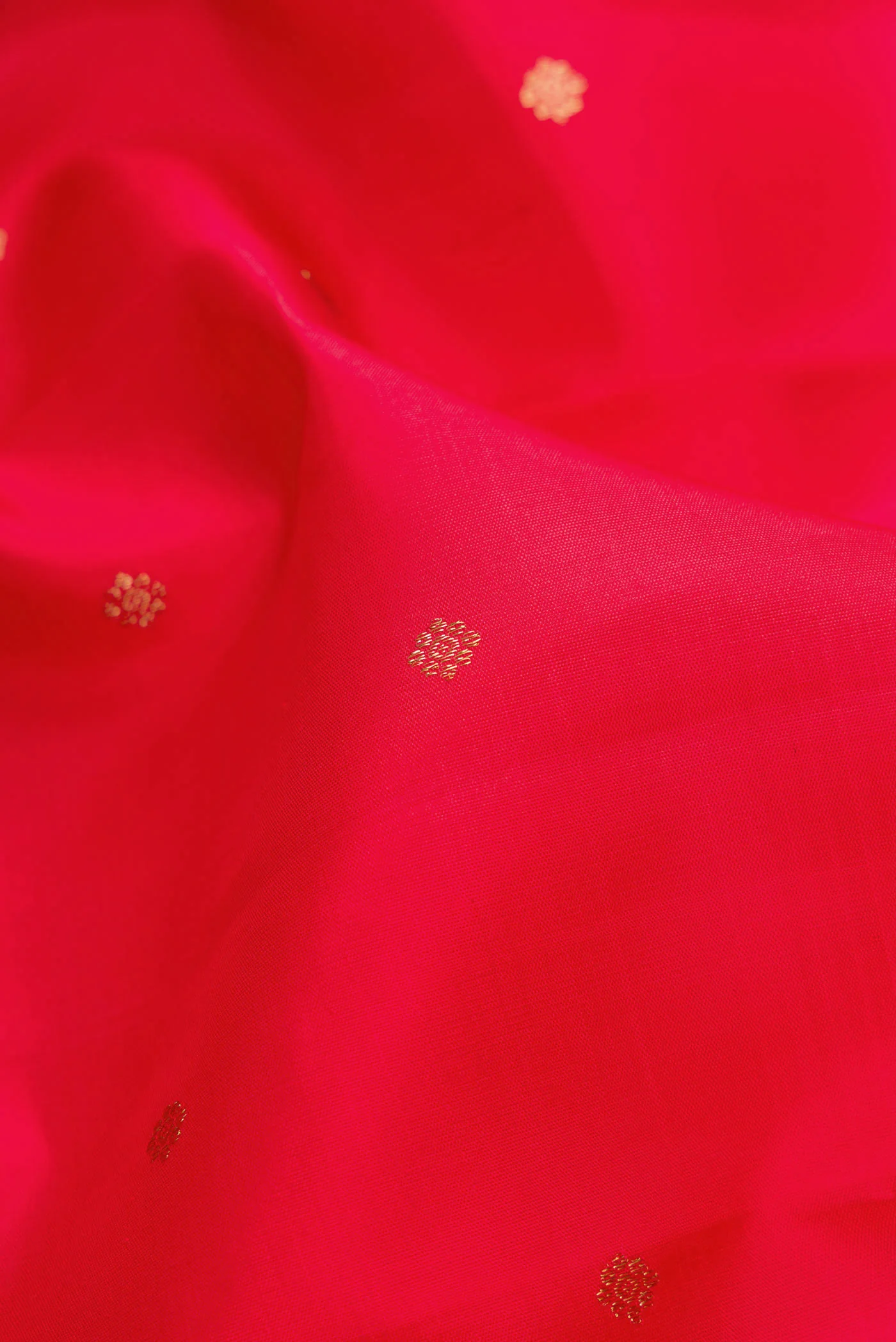 Pure Silk Pure Zari Red Kanchipuram Saree - Image 2
