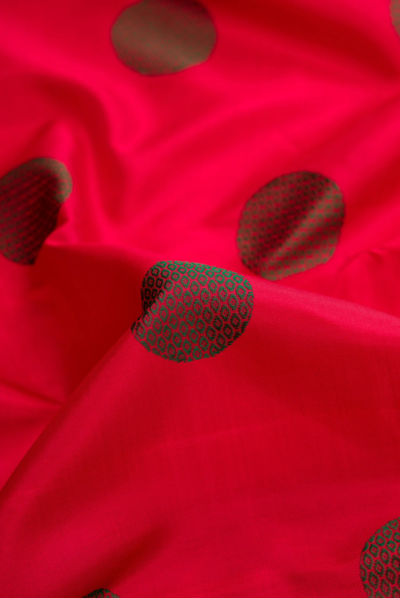 Pure Silk Pure Zari Red Kanchipuram Saree - Image 2
