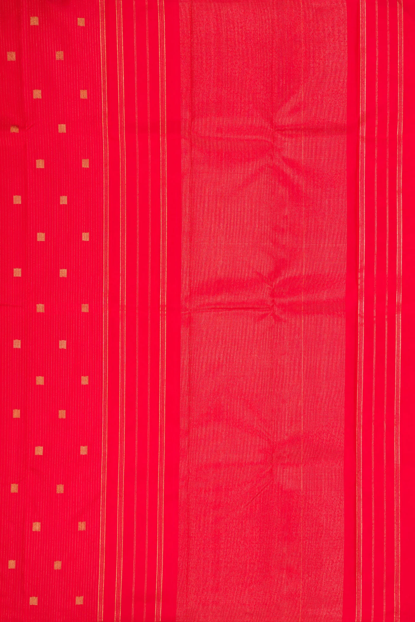 Pure Silk Pure Zari Red Kanchipuram Saree - Image 6