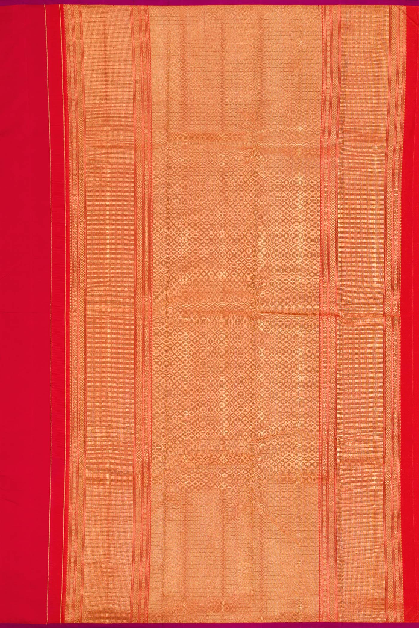 Pure Silk Pure Zari Red Kanchipuram Saree - Image 6
