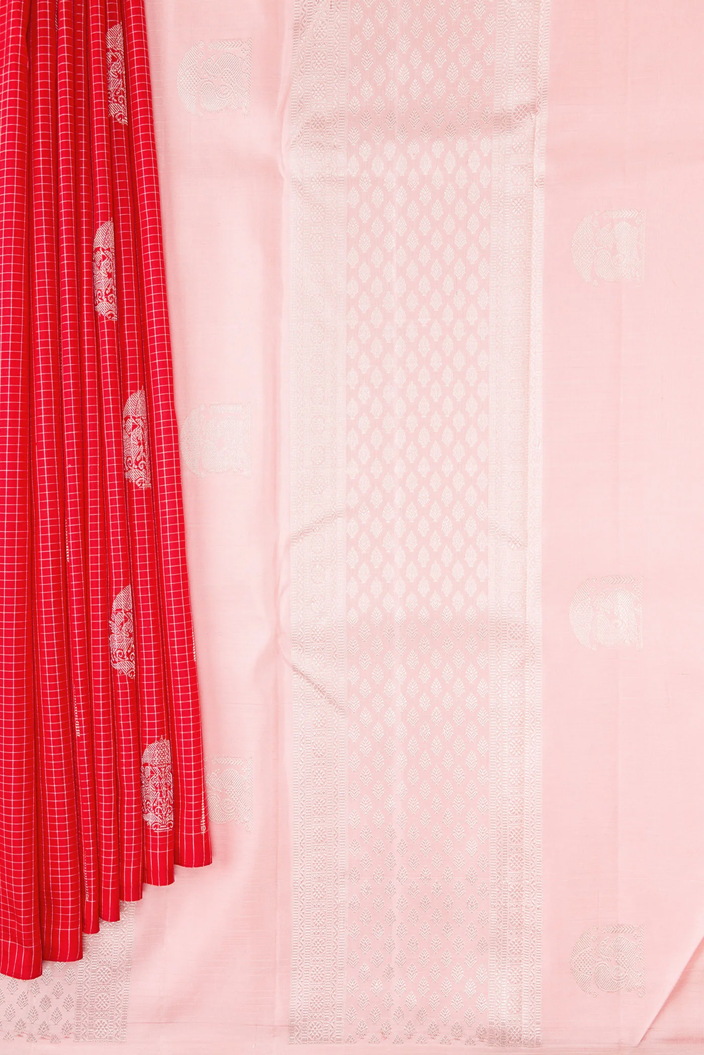 Red Kanjivaram Silk Saree - Image 3