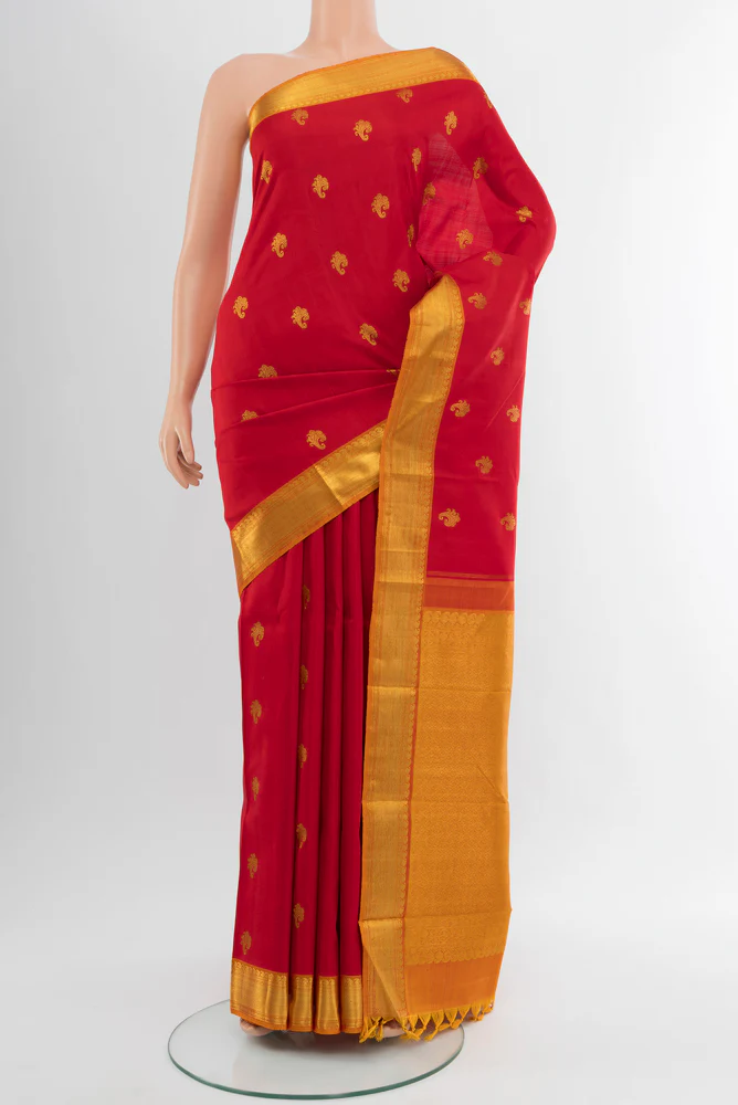 Red Kanjivaram Silk Saree