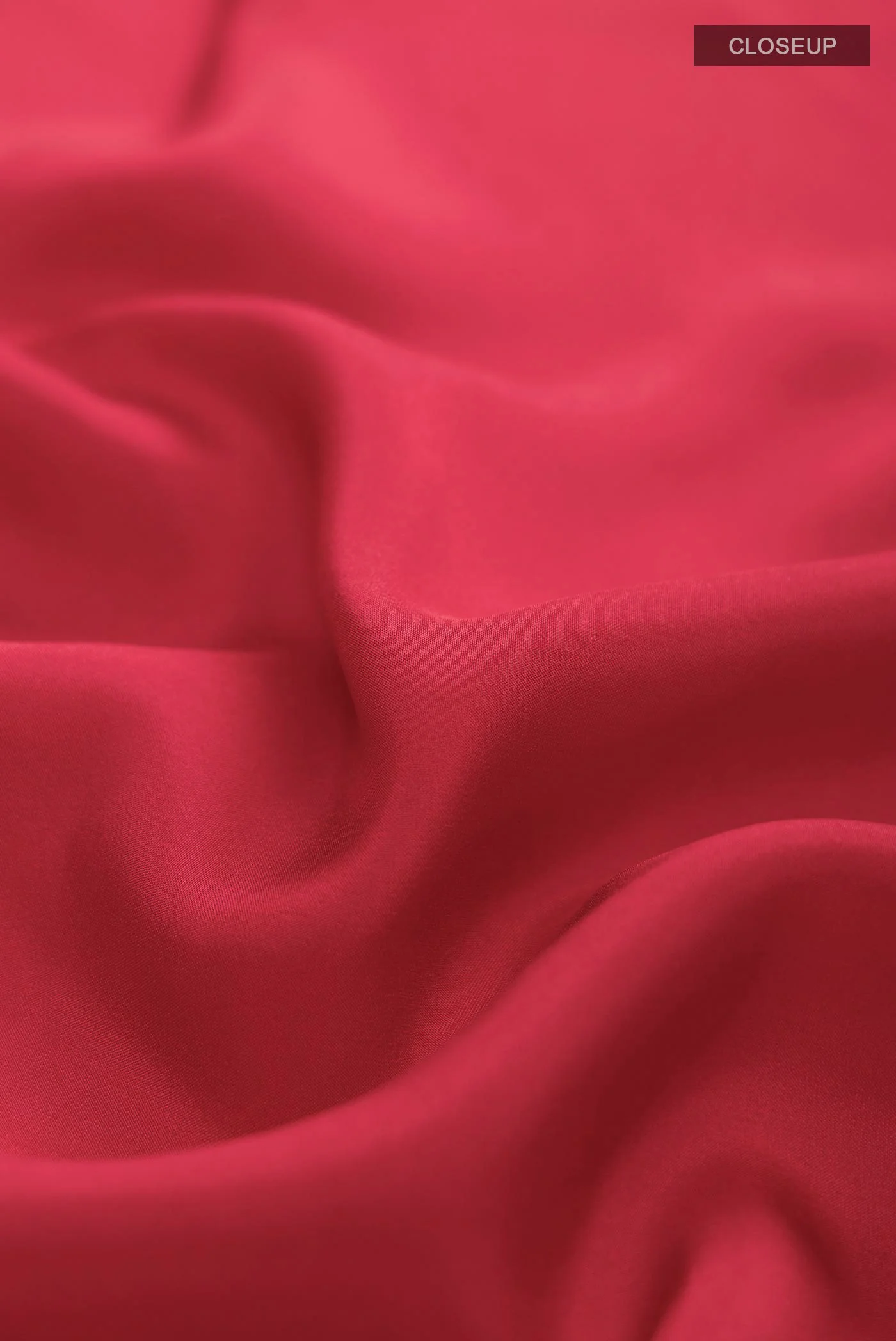 Pure Silk Pure Zari Red Mysore Crepe Saree - Image 2