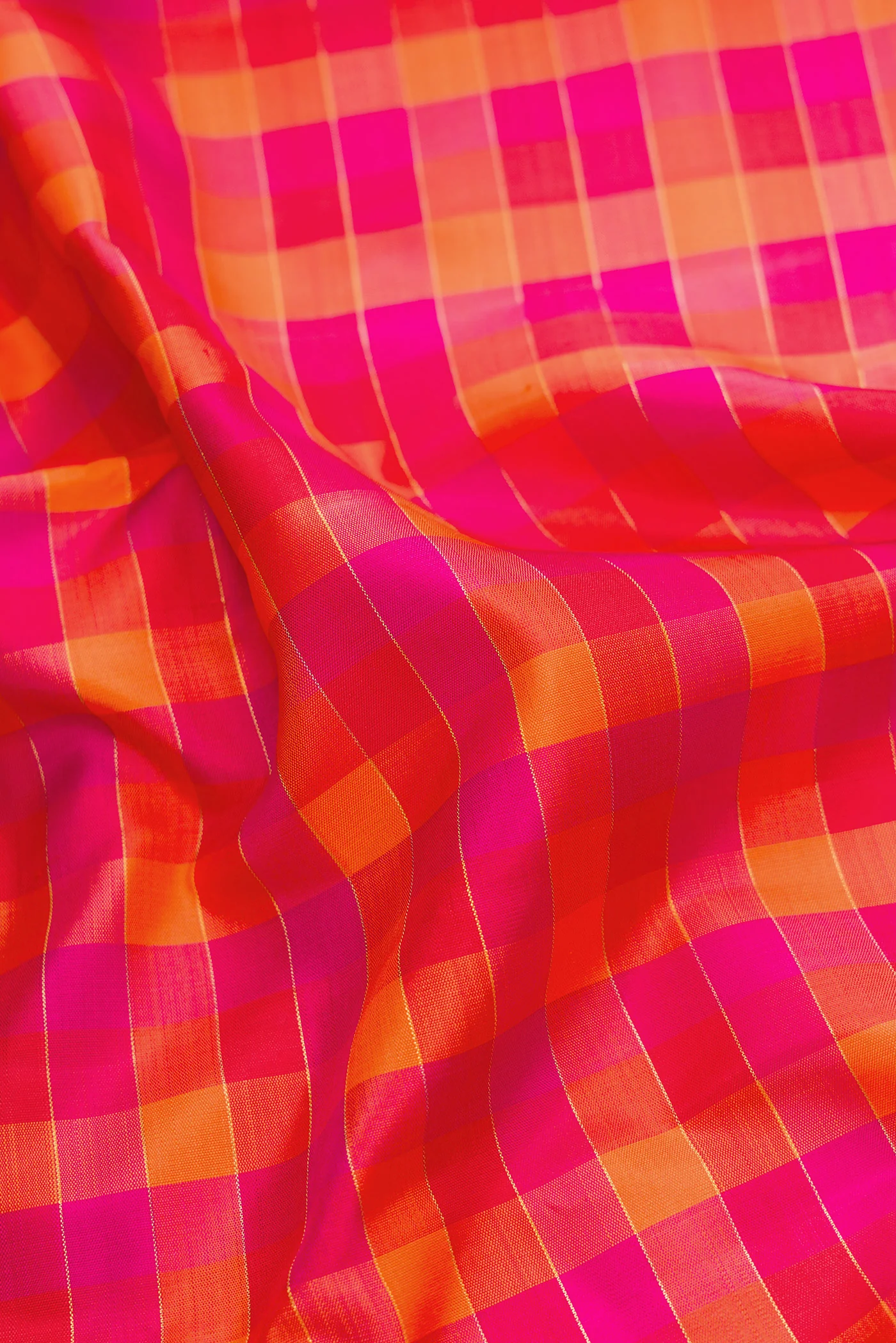 Pure Silk Pure Zari Multi Color Kanchipuram Saree - Image 2