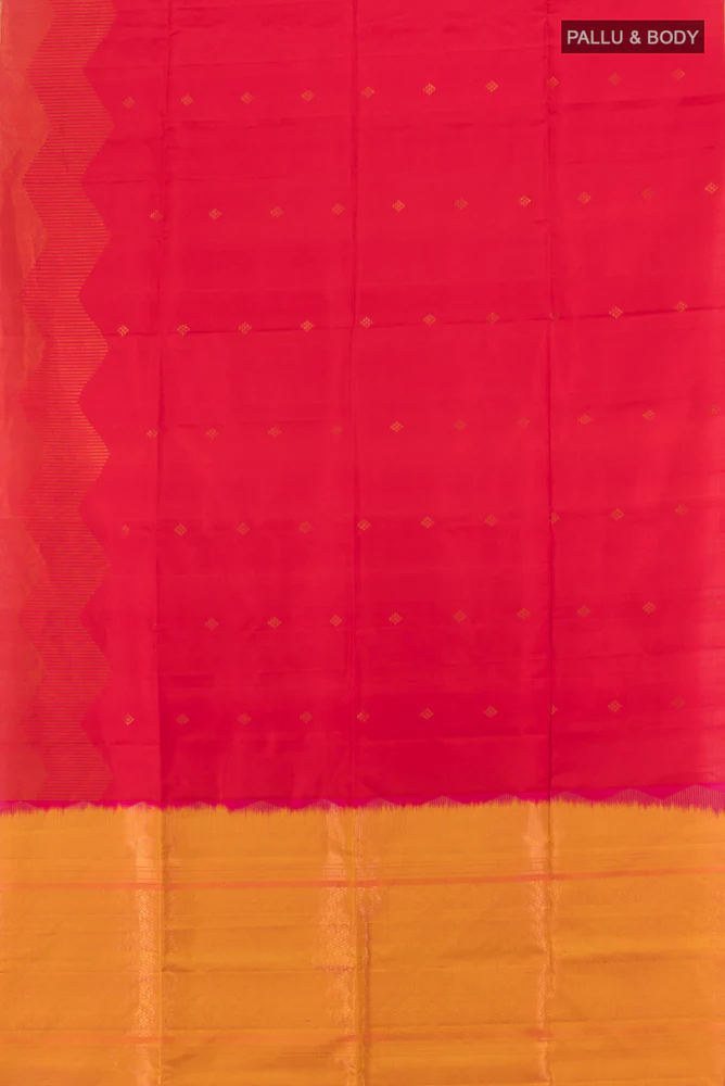 Red Soft Silk Saree - Image 5