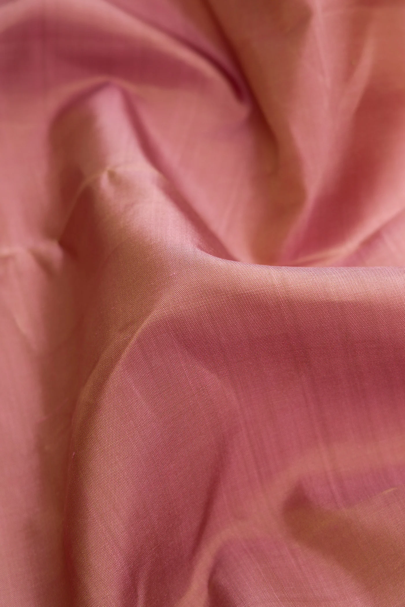 Pure Silk Pure Zari Rose Gold Kanchipuram Saree - Image 2