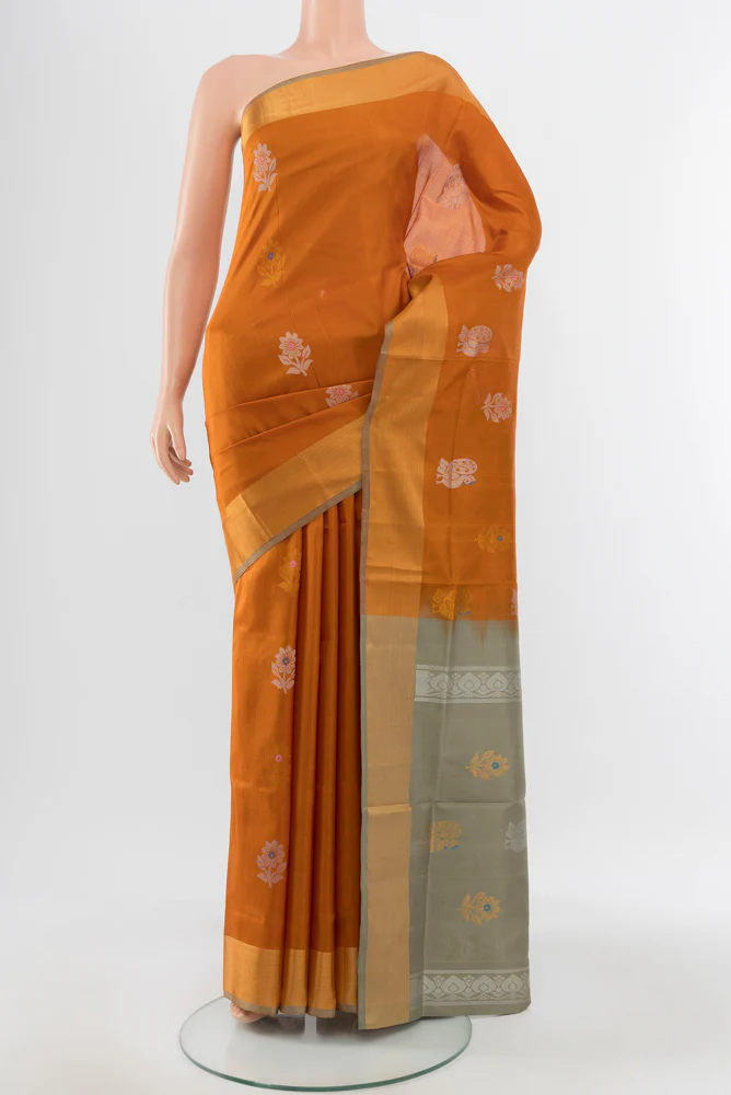 Mustard Uppada Silk Saree