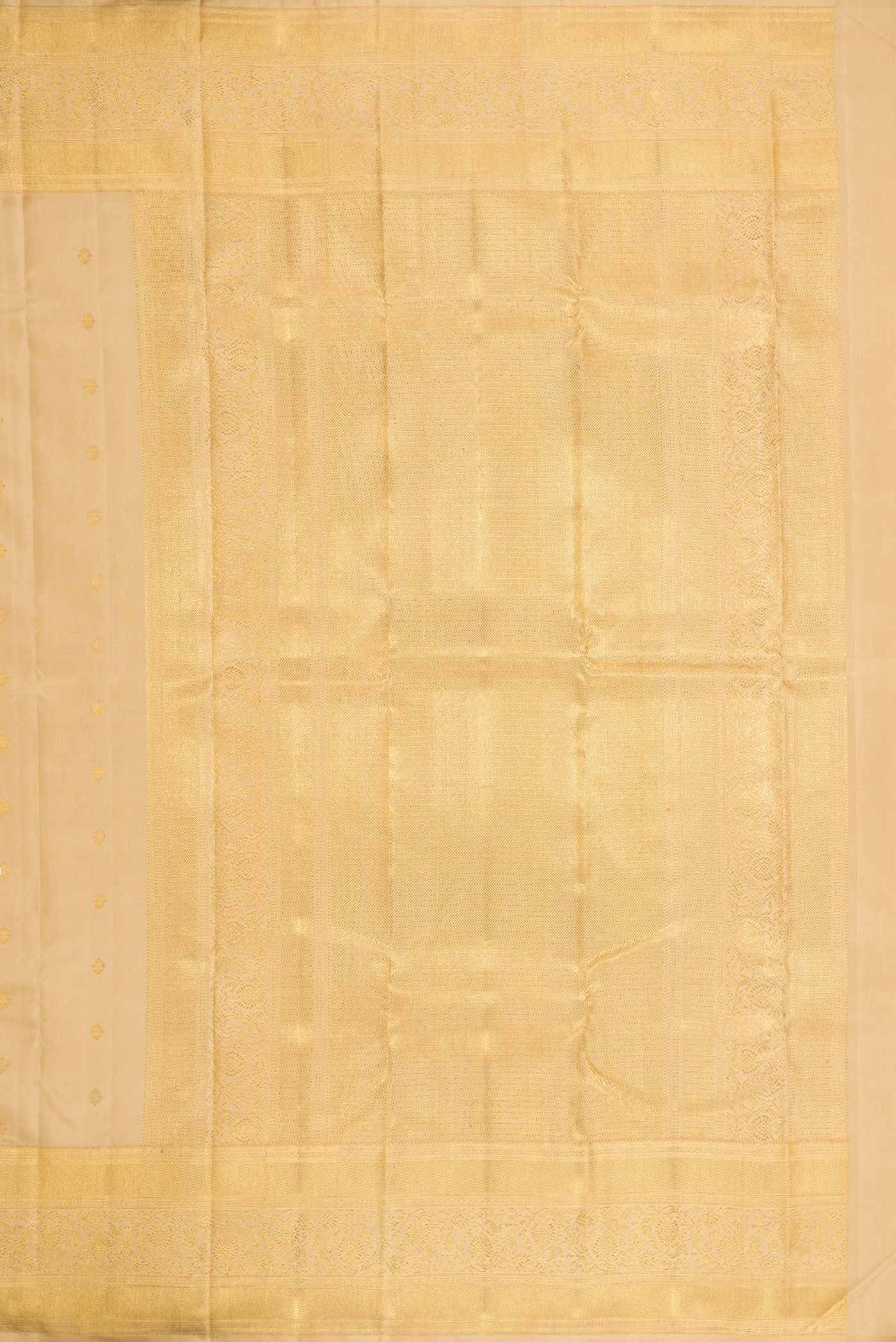 Pure Silk Pure Zari Sandal Dual Tone Kanjivaram Saree - Image 7
