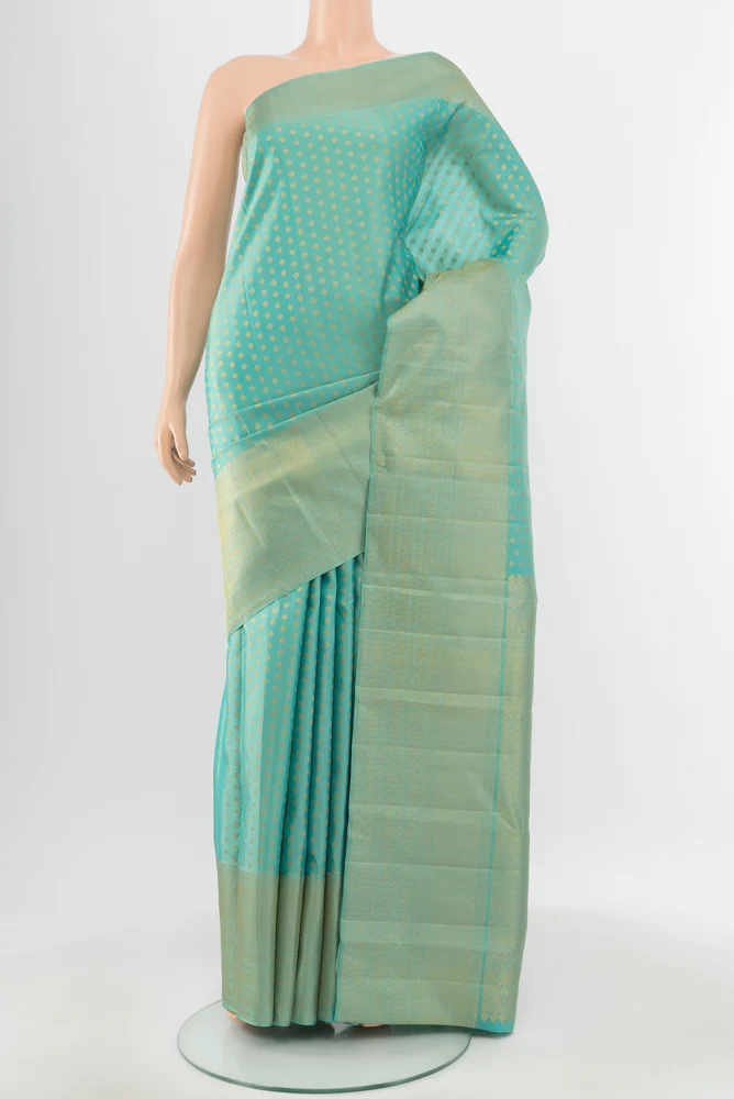 Light Blue Kanjivaram Silk Saree