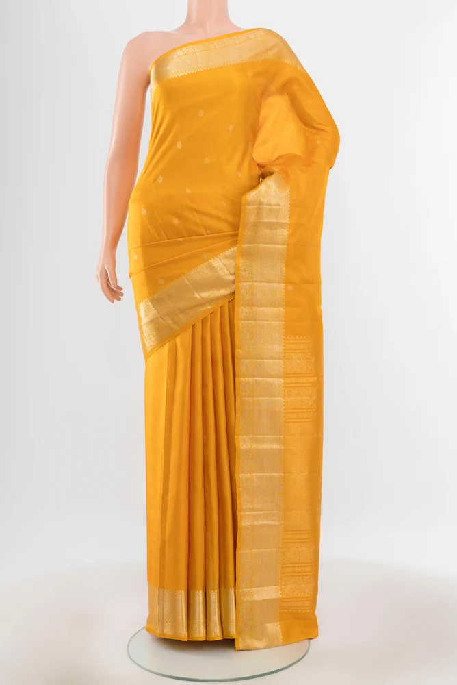 Yellow Kanjivaram Silk Saree