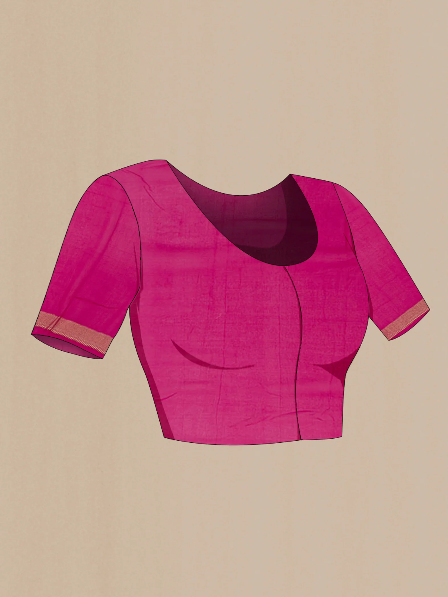 Violet Banarasi Georgette Saree - Image 4
