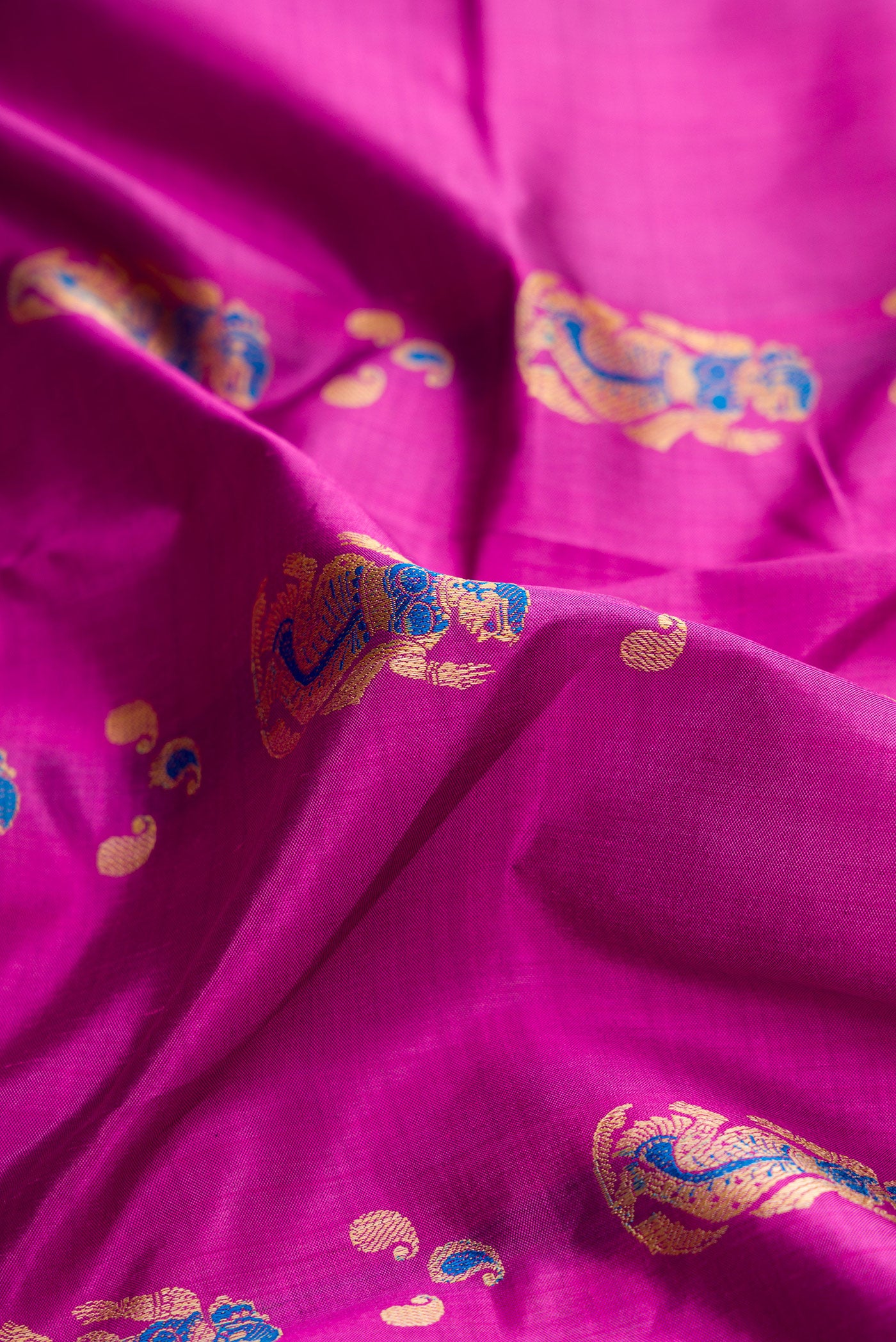 Purple Baluchari Silk Saree - Image 2