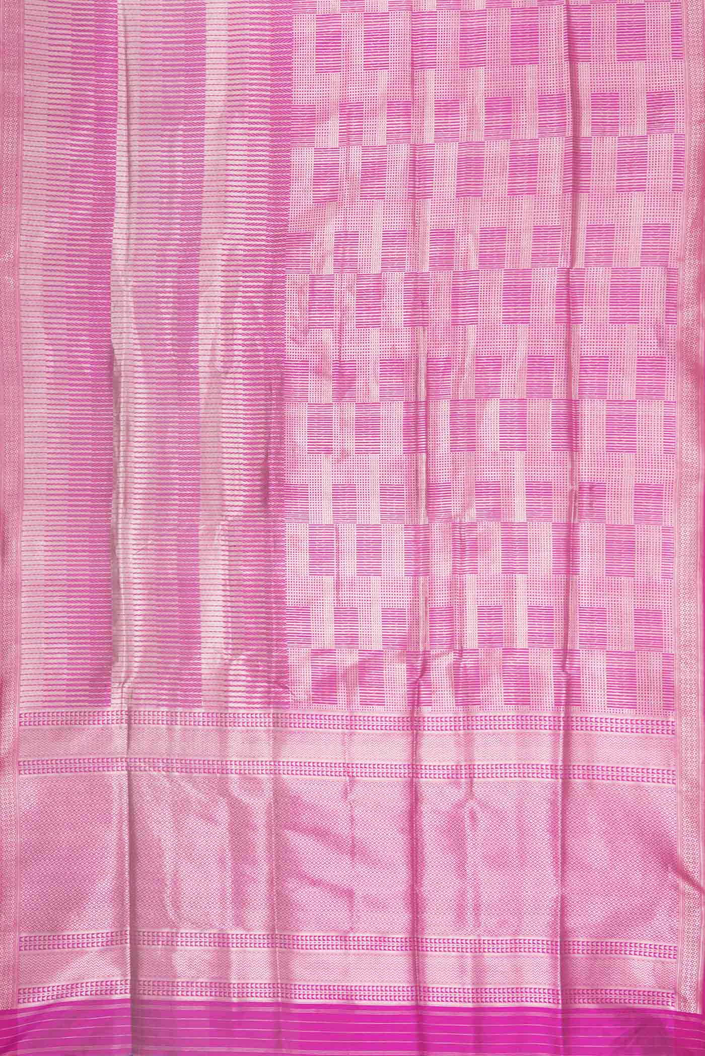 Magenta Banarasi Silk Saree - Image 6