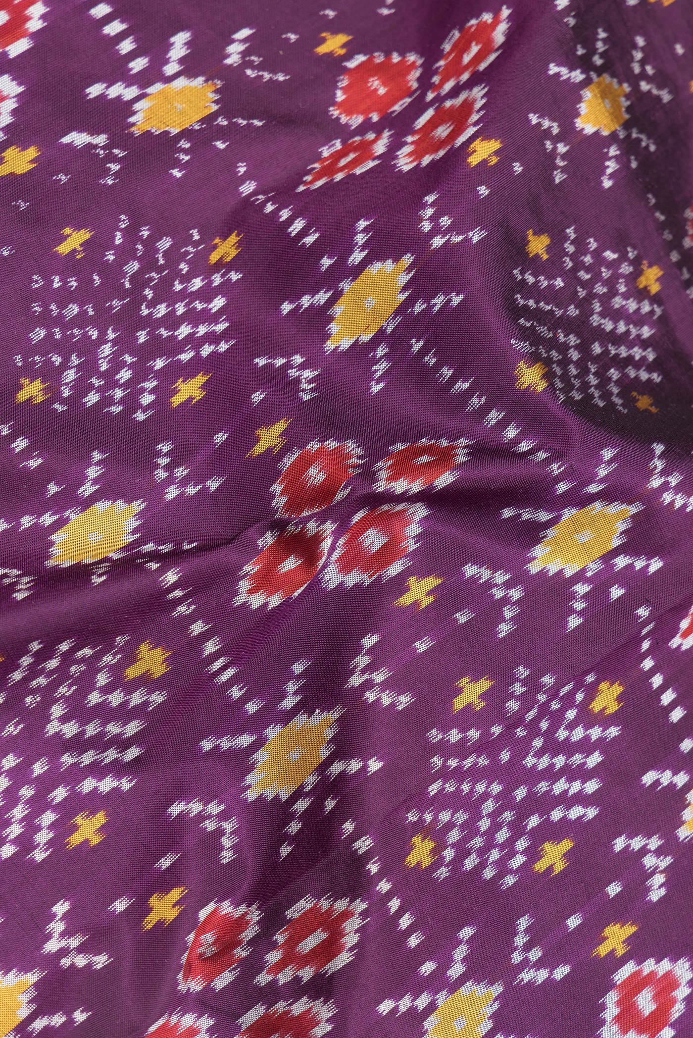 Purple Pochampally Silk Saree - Image 2