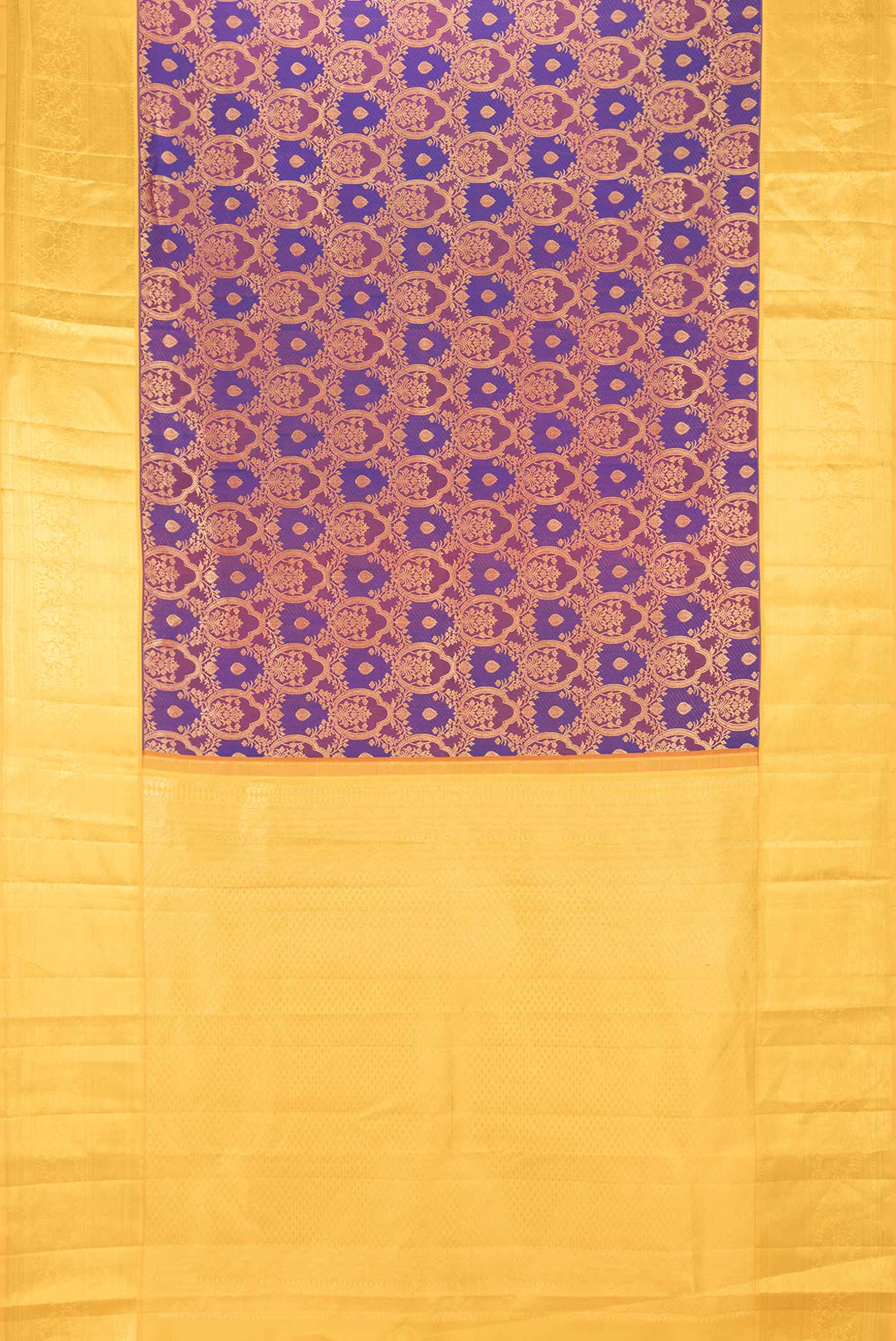Purple Dual Tone Kanchipuram Saree - Image 6