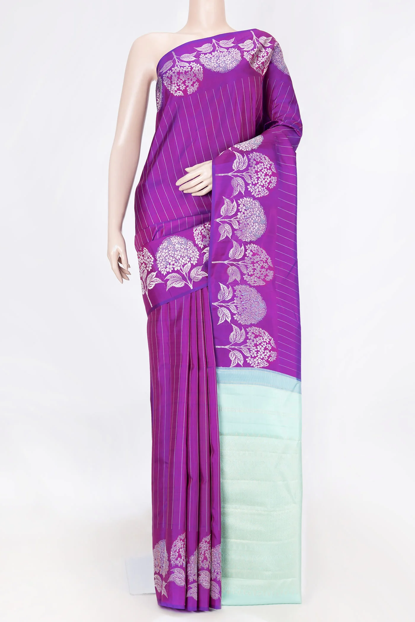 Purple Dual Tone Kanchipuram Saree