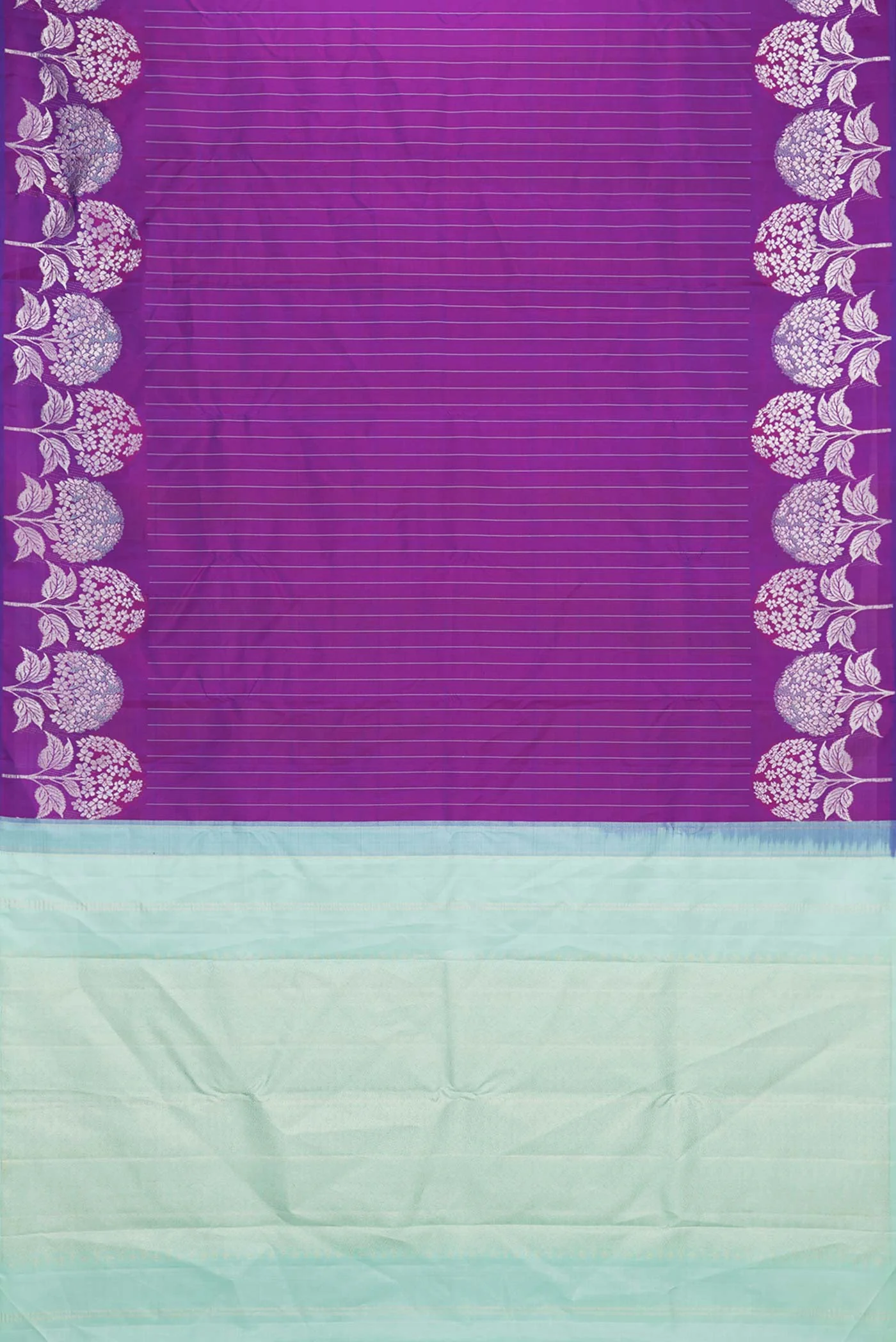 Purple Dual Tone Kanchipuram Saree - Image 6