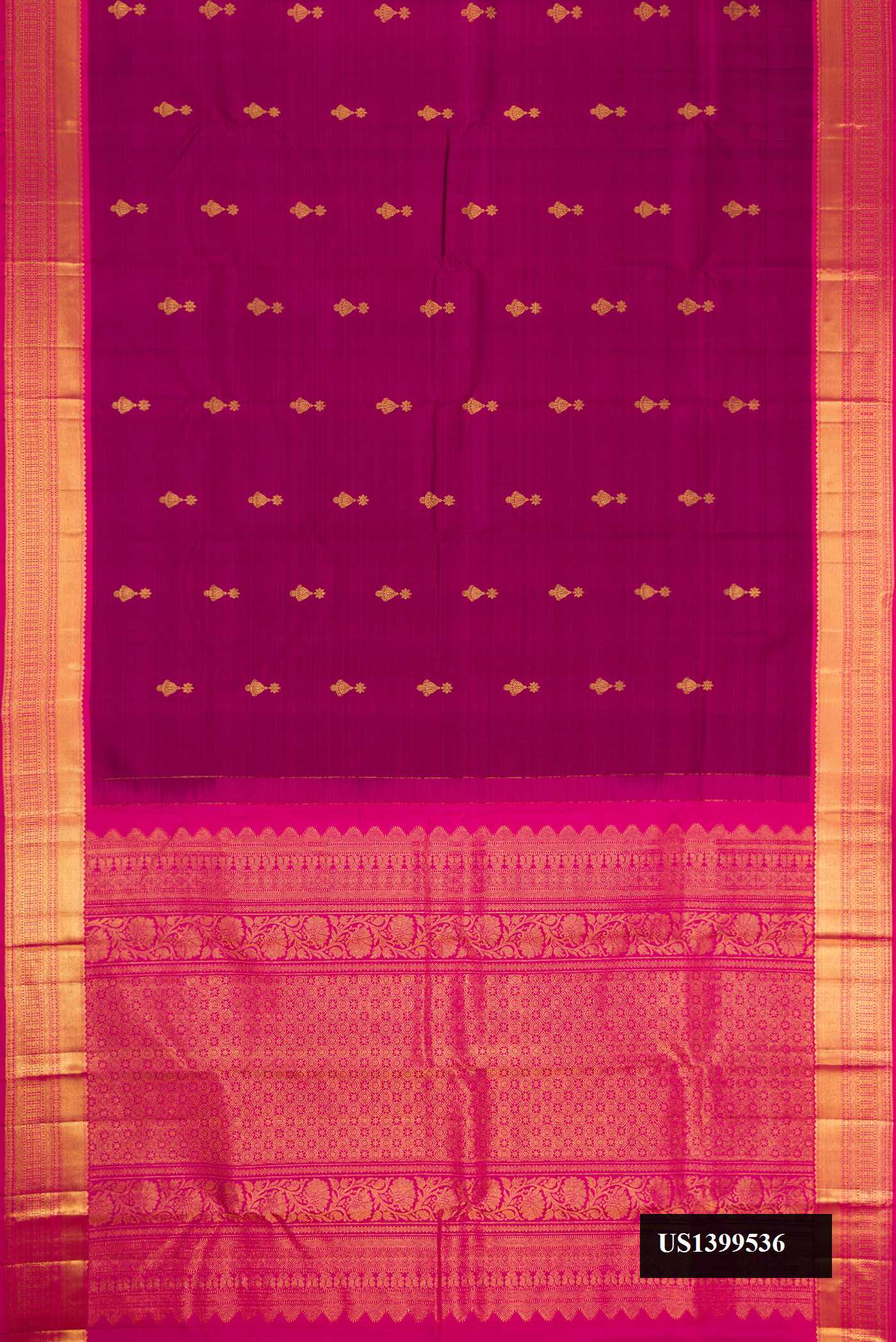 Purple Dual Tone Kanchipuram Silk Saree