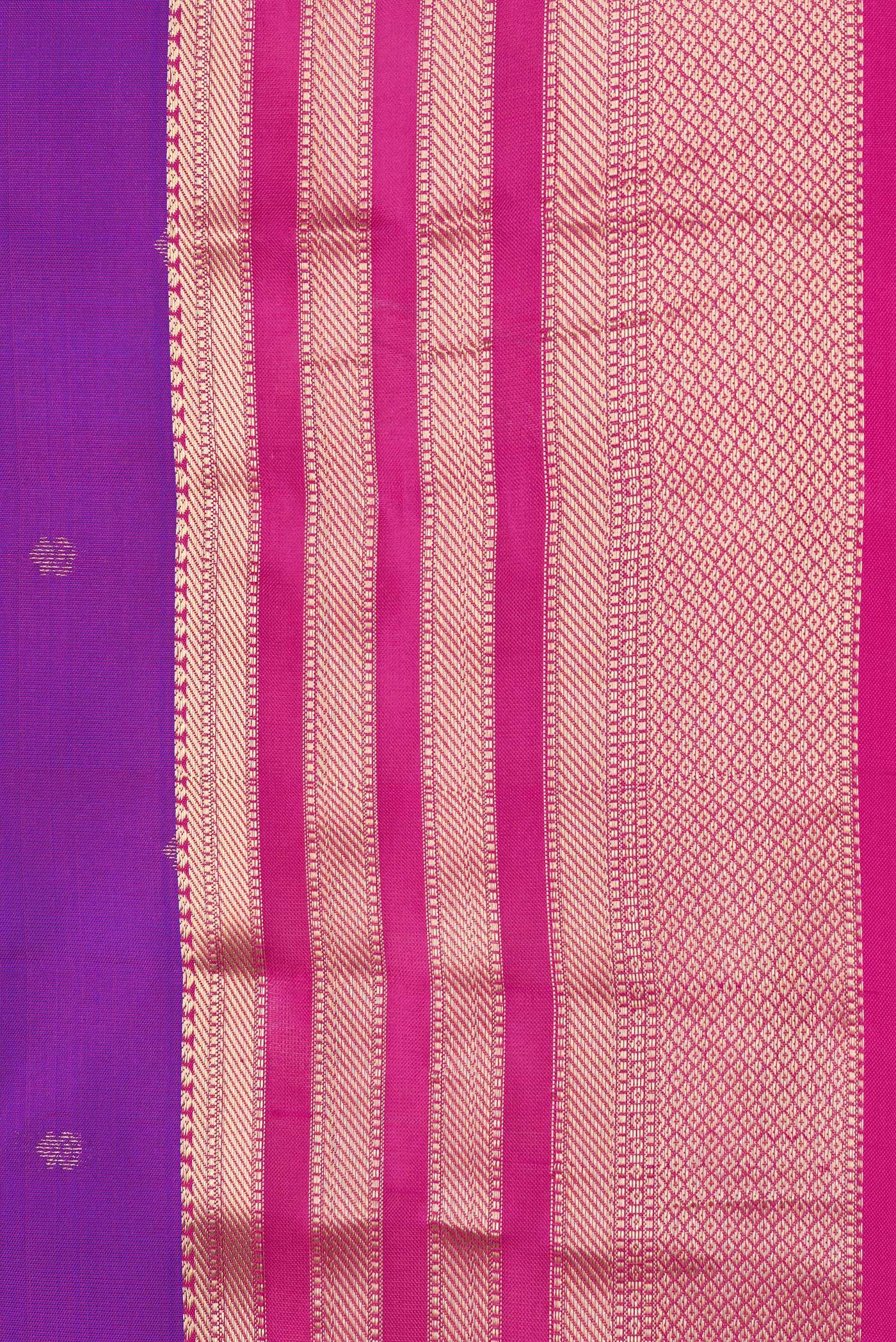 Purple Kanchipuram Silk Saree - Image 3