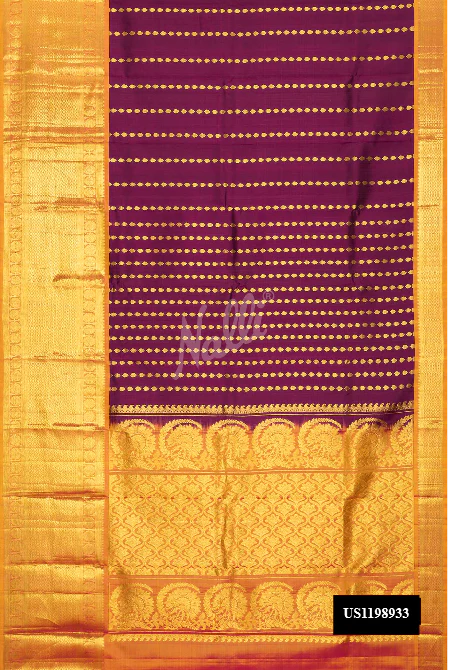 Purple Dual Tone Kanchipuram Silk Saree
