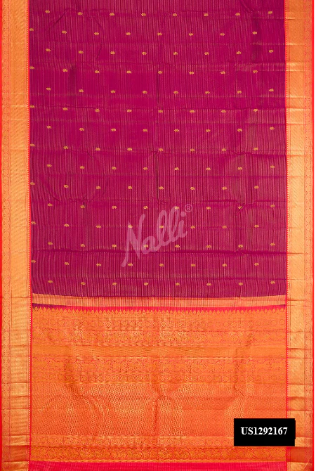 Purple Dual Tone Kanchipuram Silk Saree