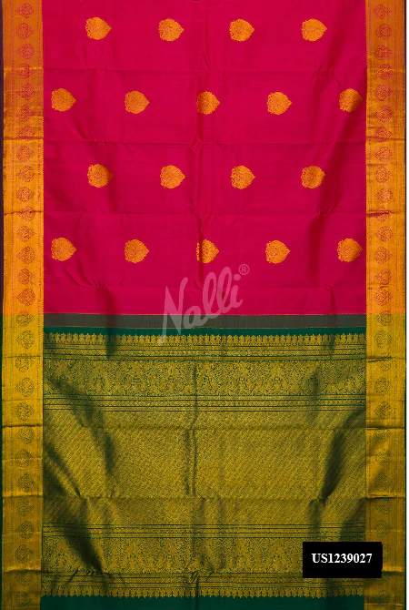 Purple Dual Tone Kanchipuram Silk Saree