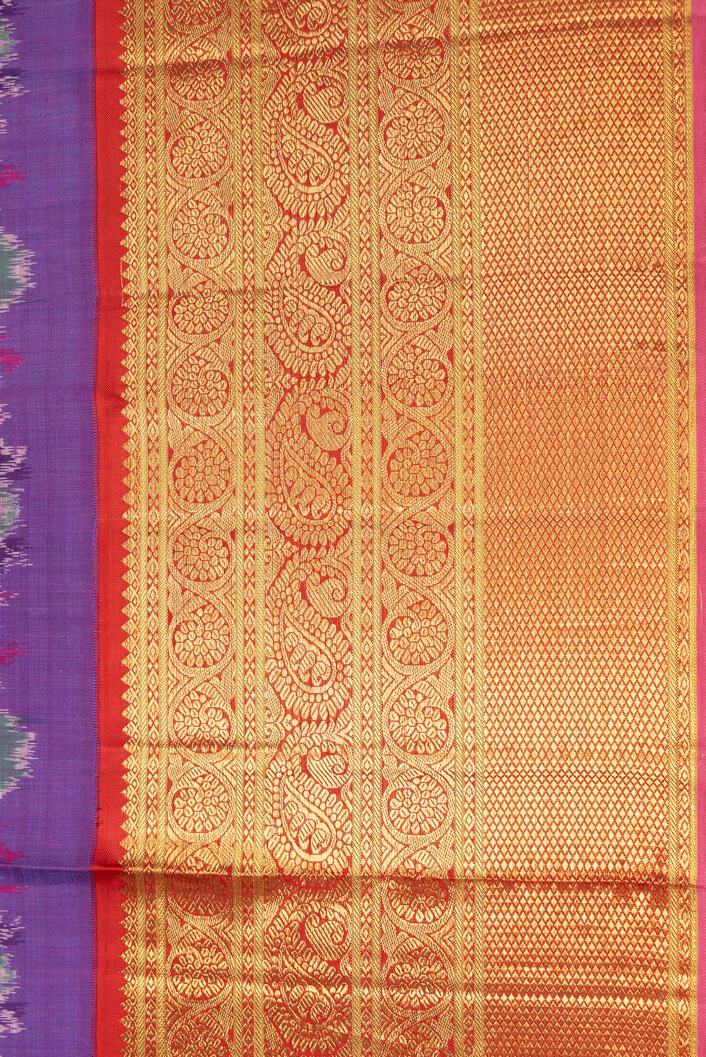Violet Kanjivaram Silk Saree - Image 3