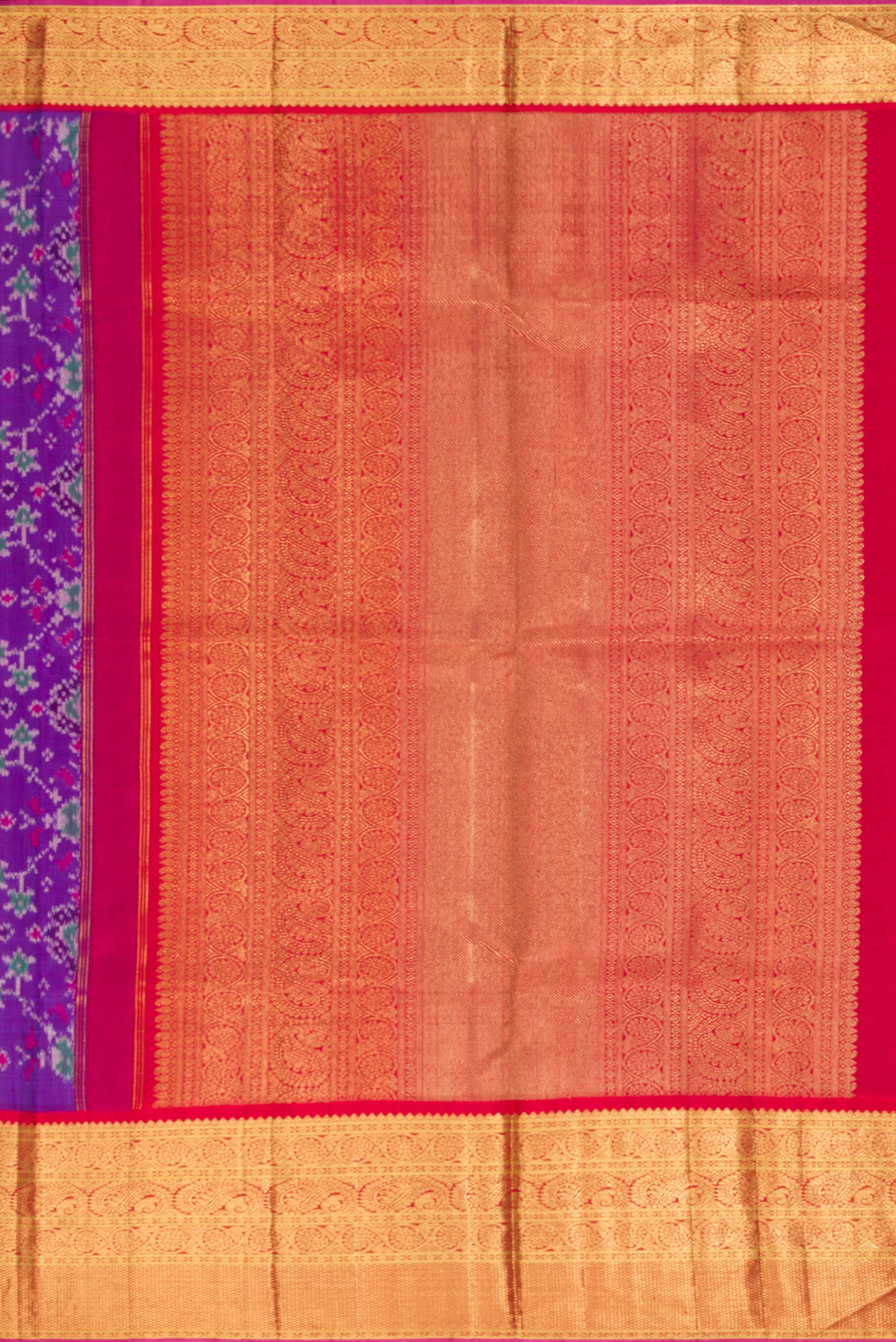 Violet Kanjivaram Silk Saree - Image 7