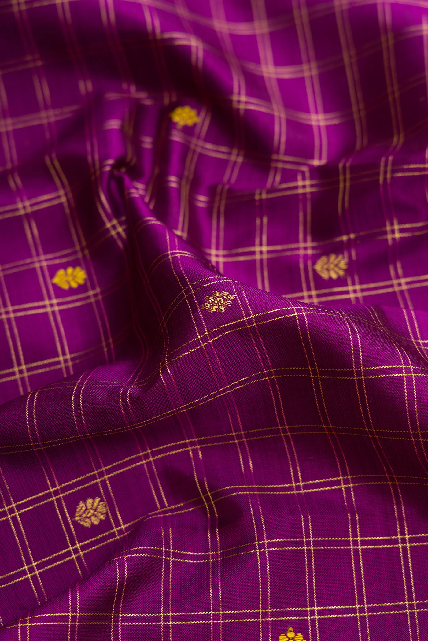 Purple Kanjivaram Silk Saree - Image 2