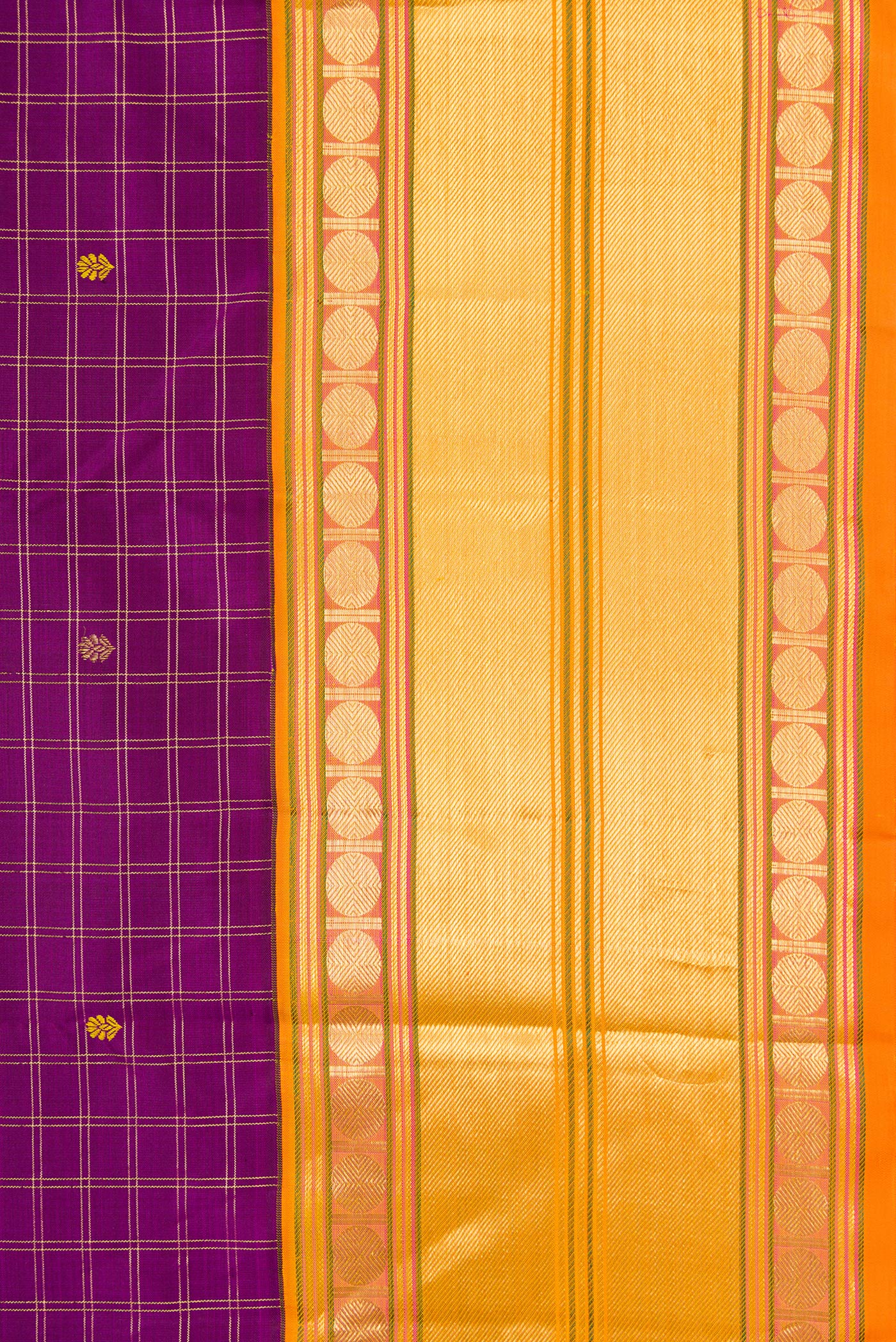 Purple Kanjivaram Silk Saree - Image 3