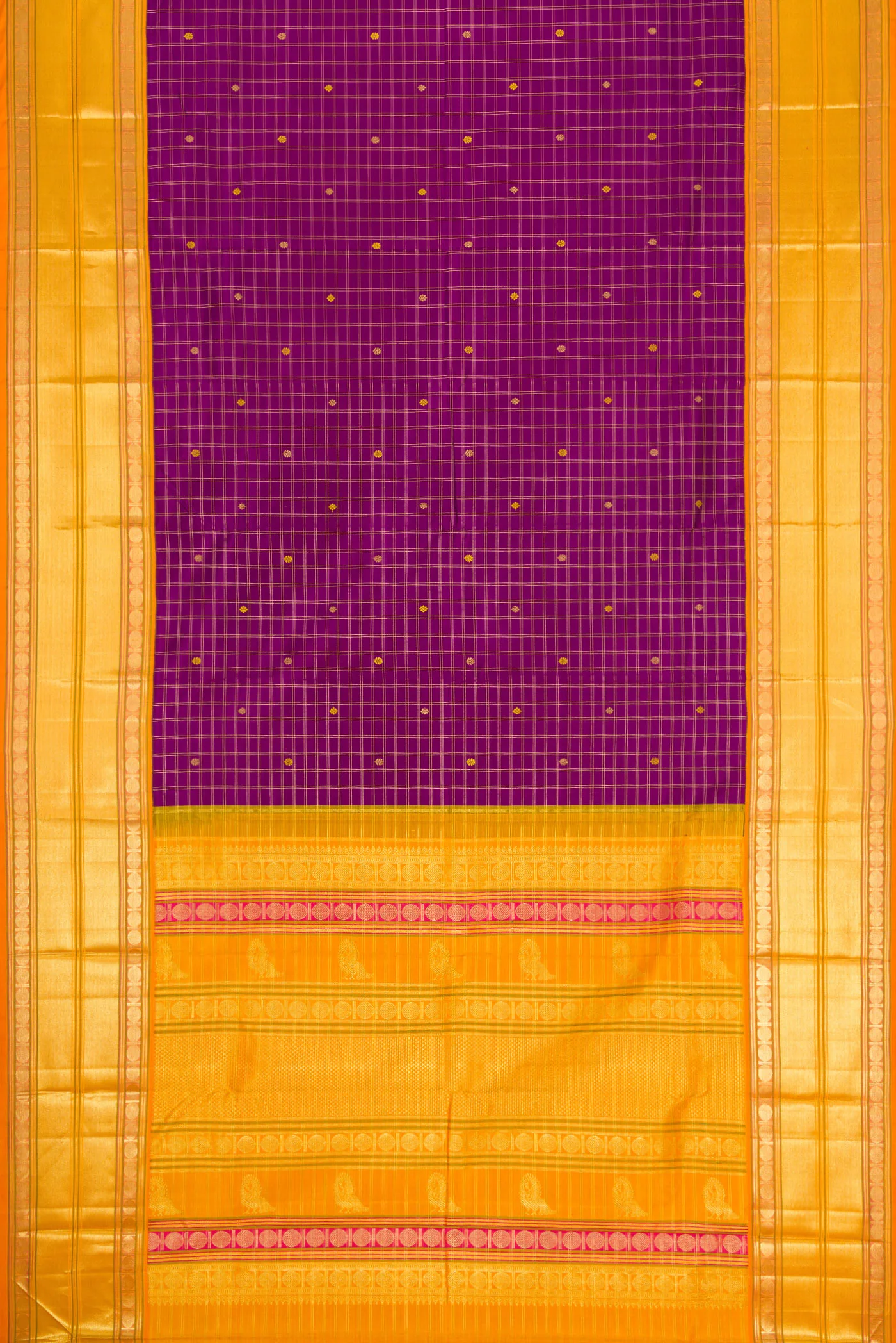 Purple Kanjivaram Silk Saree - Image 6