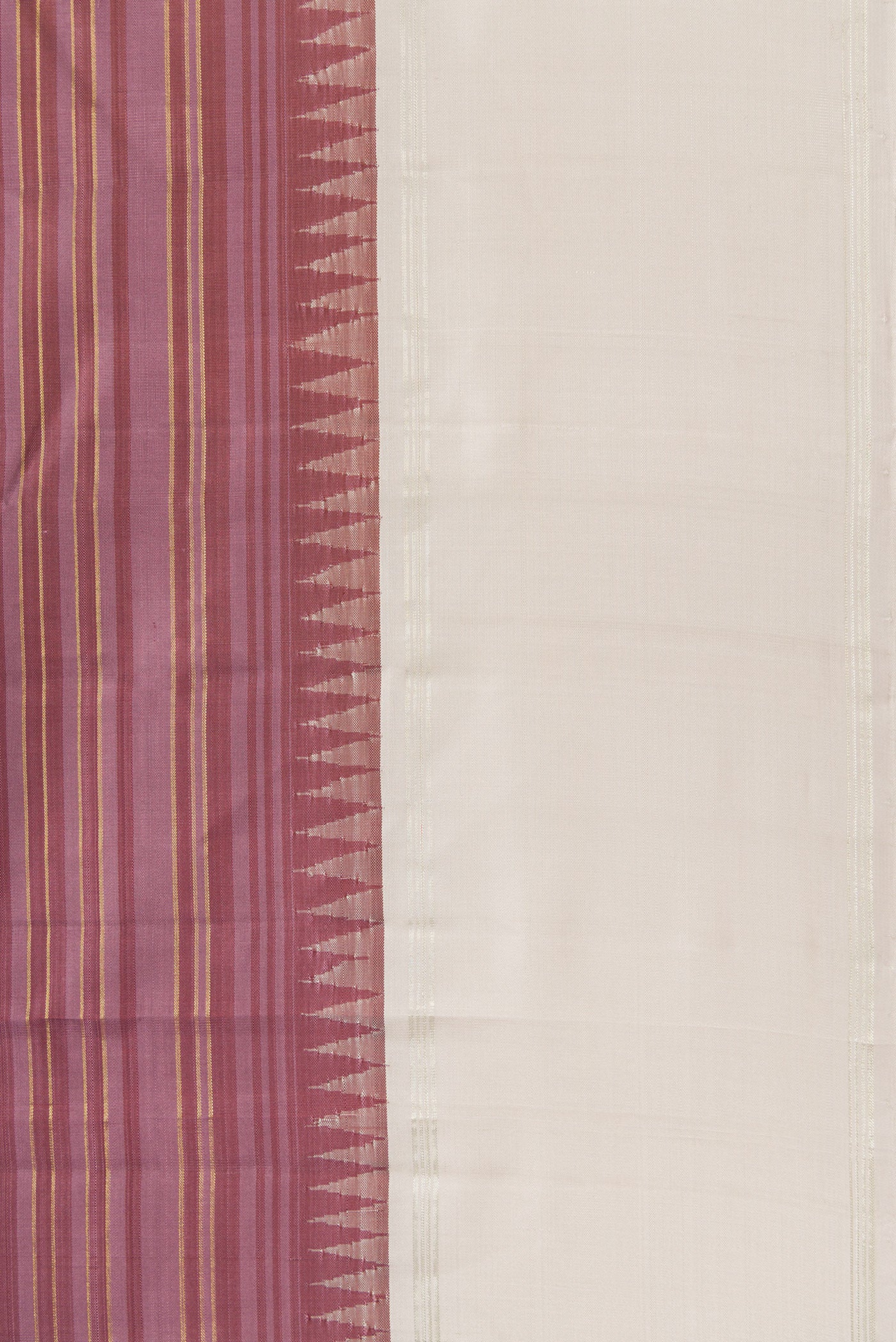 Mauve Kanjivaram Silk Saree - Image 3