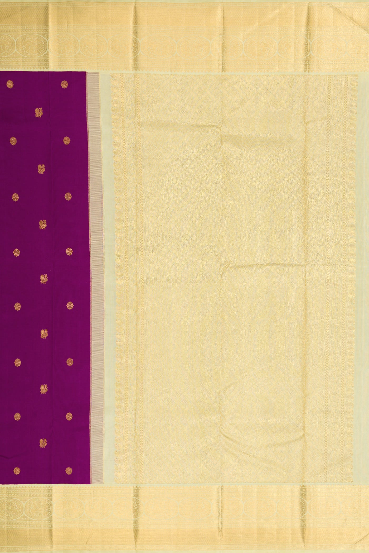 Purple Kanjivaram Silk Saree - Image 7