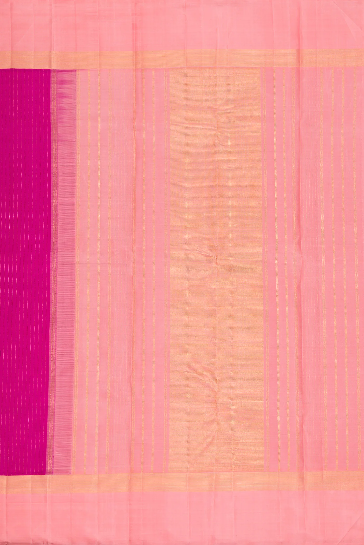 Rani Pink Kanjivaram Silk Saree - Image 7