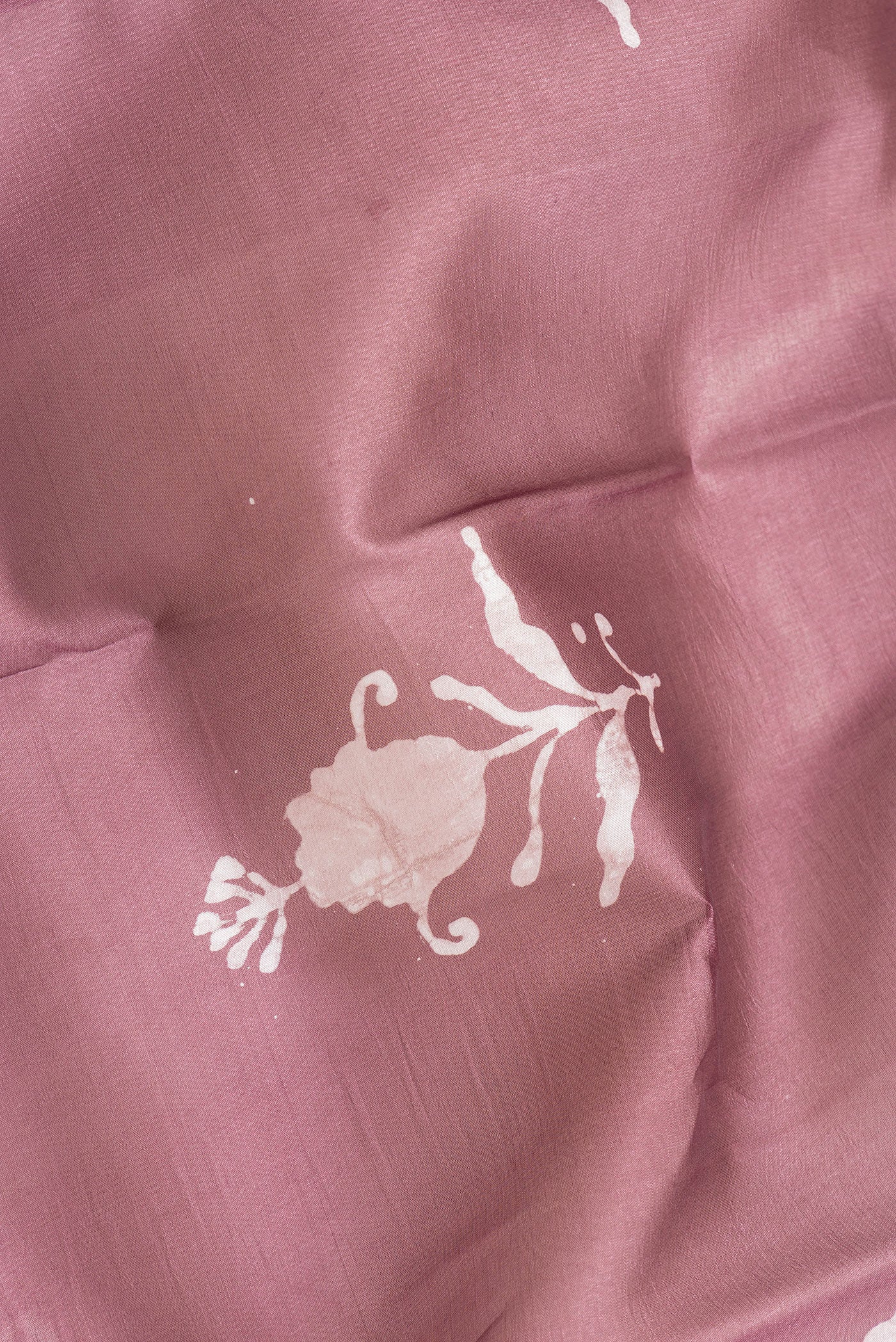 Mauve Printed Silk Saree - Image 2