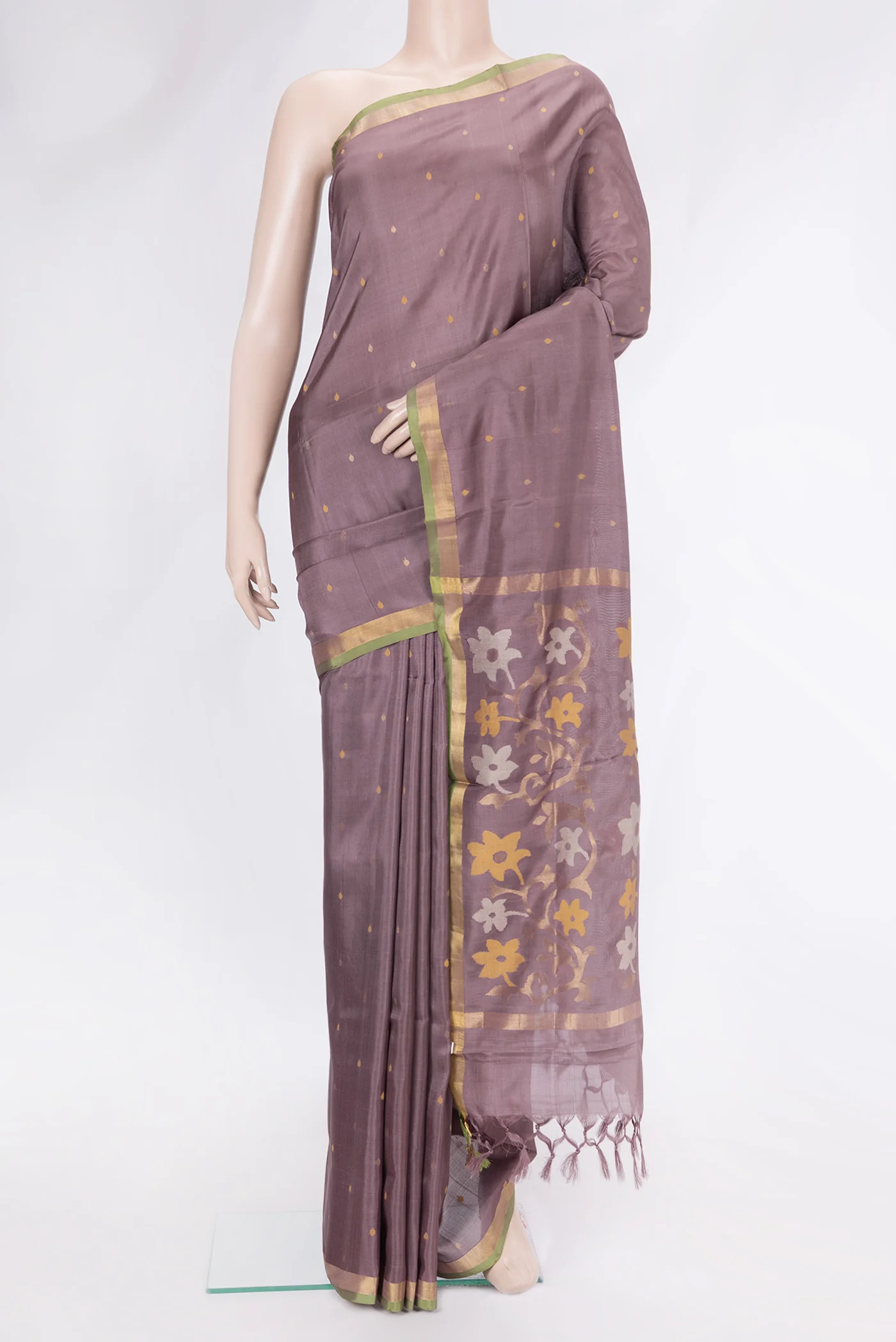 Lavender Uppada Silk Saree
