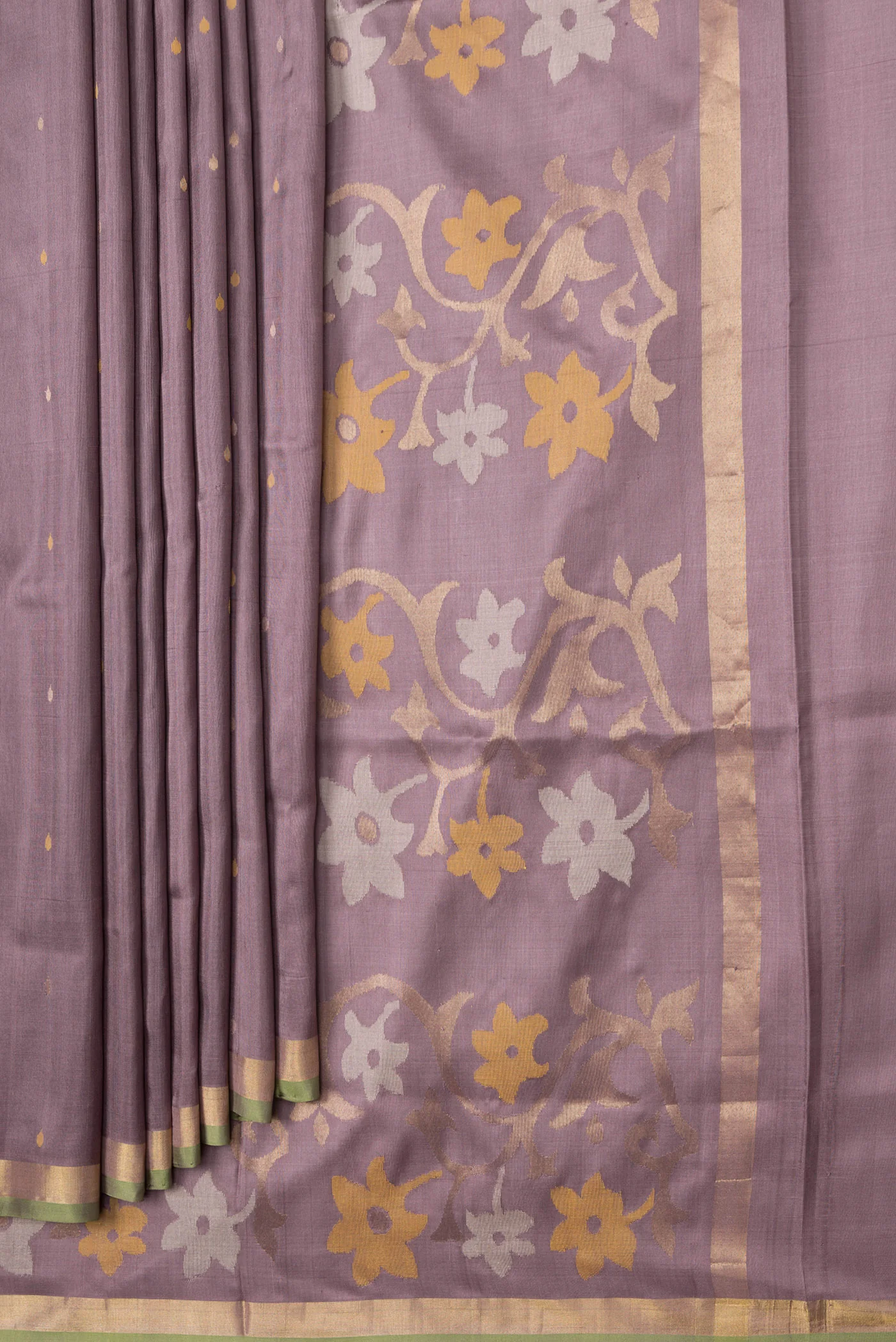 Lavender Uppada Silk Saree - Image 4