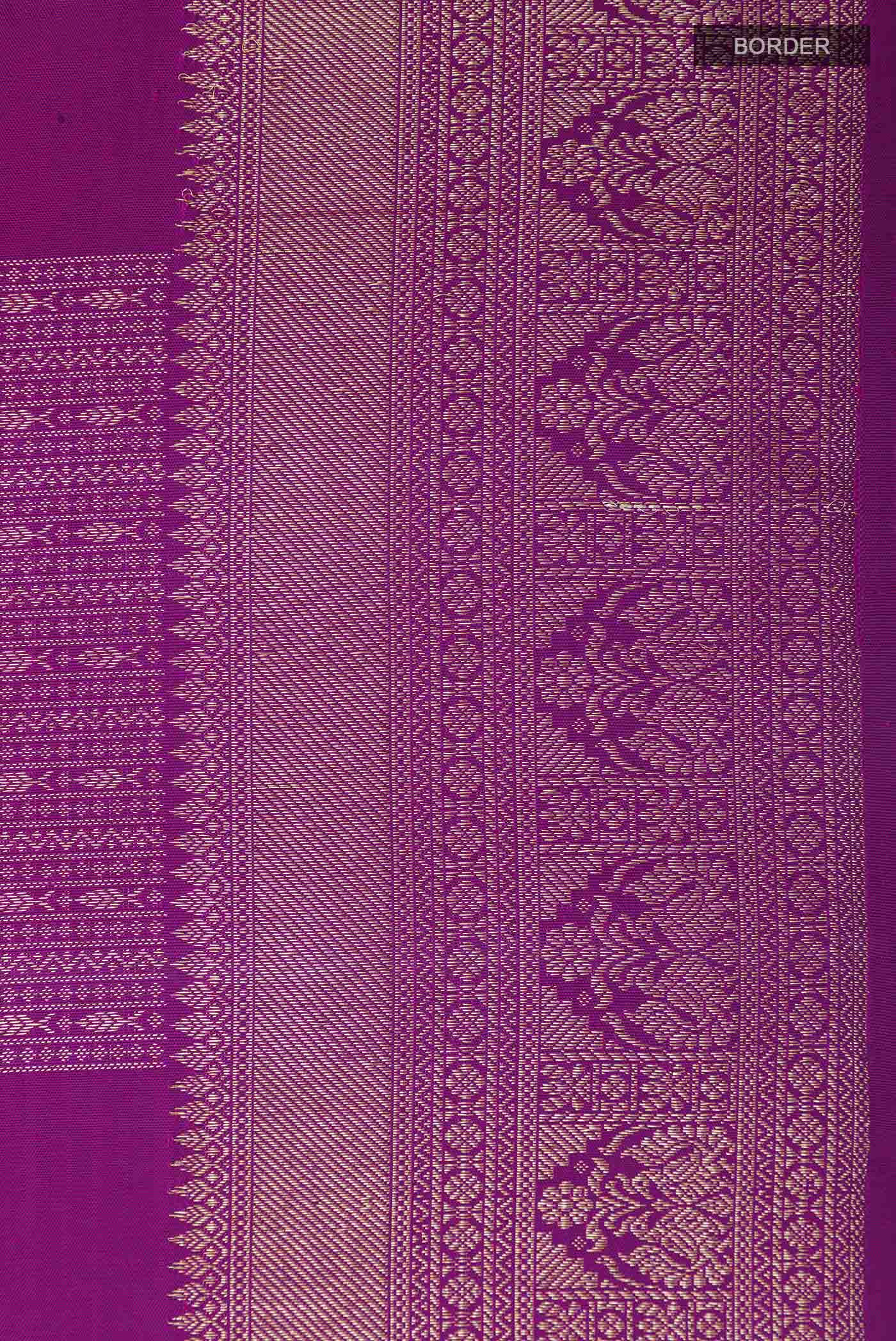 Purple Kanchipuram Silk Saree - Image 3
