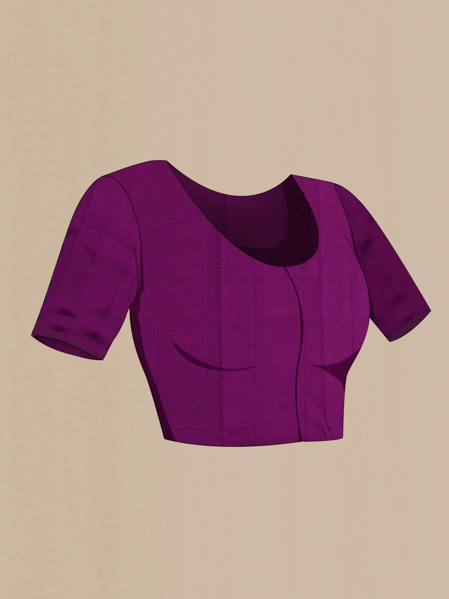 Purple Kanchipuram Silk Saree - Image 5