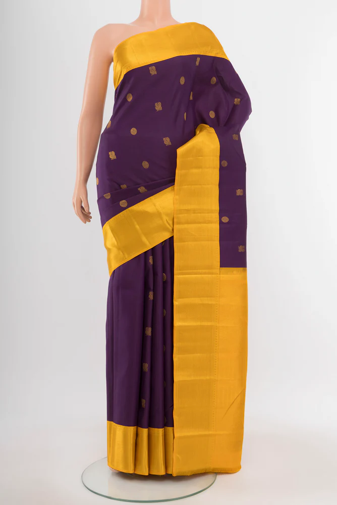 Navy Blue Kanchipuram Silk Saree