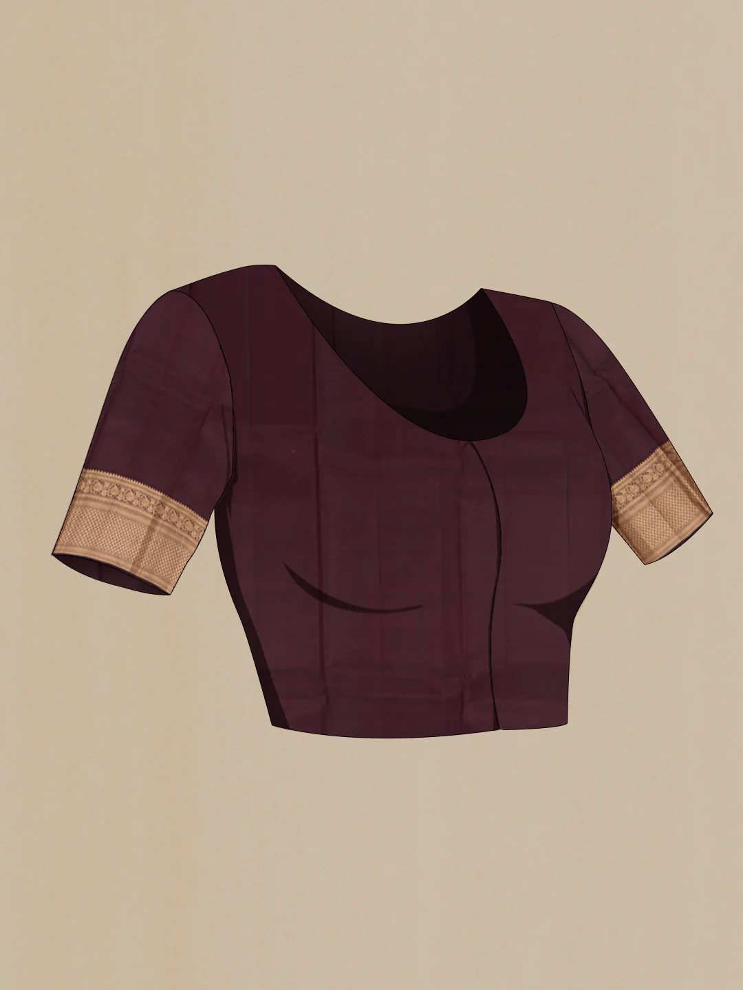 Coffee Brown Kanchipuram Silk Saree - Image 2