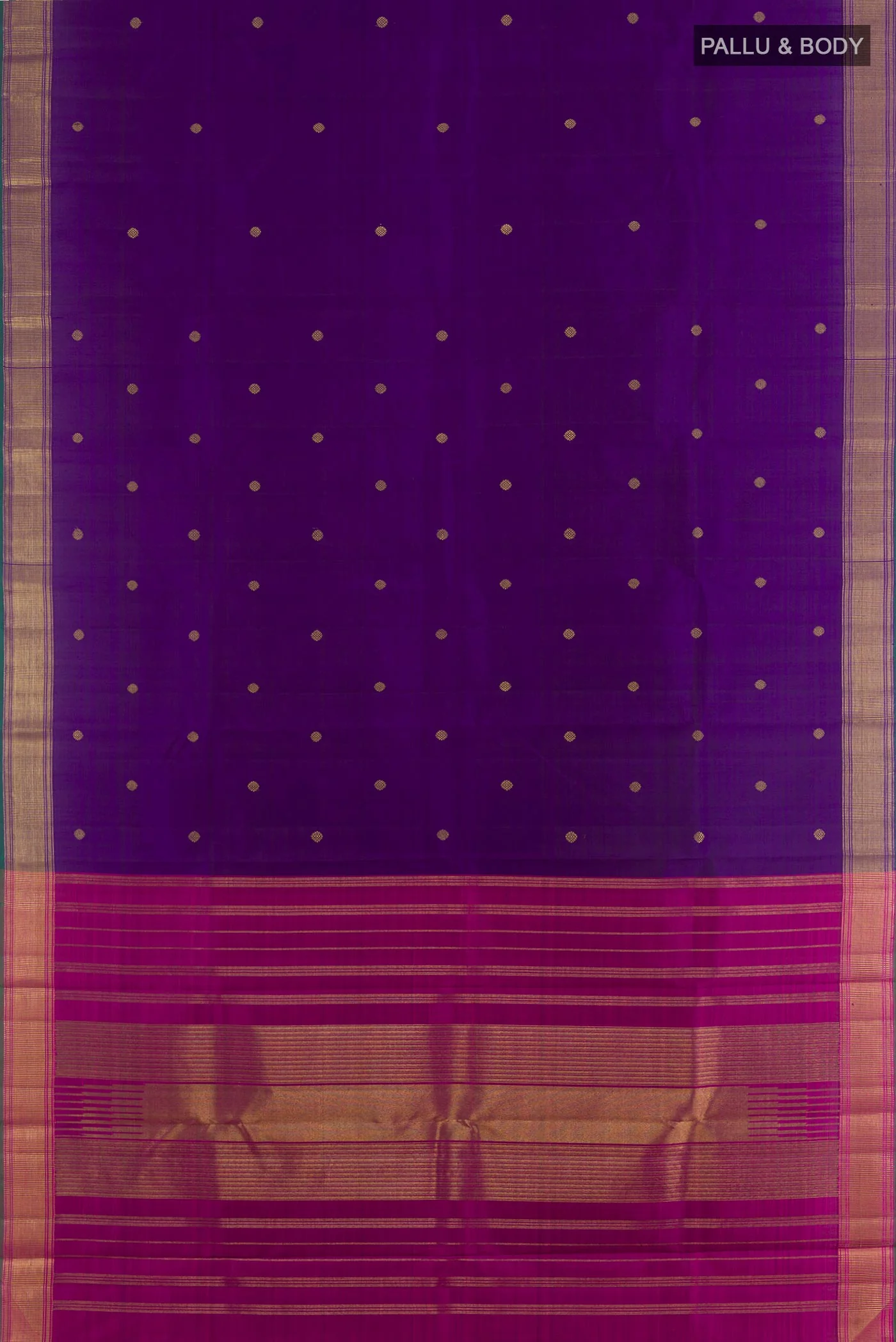 Multi Color Kanchipuram Silk Saree - Image 3