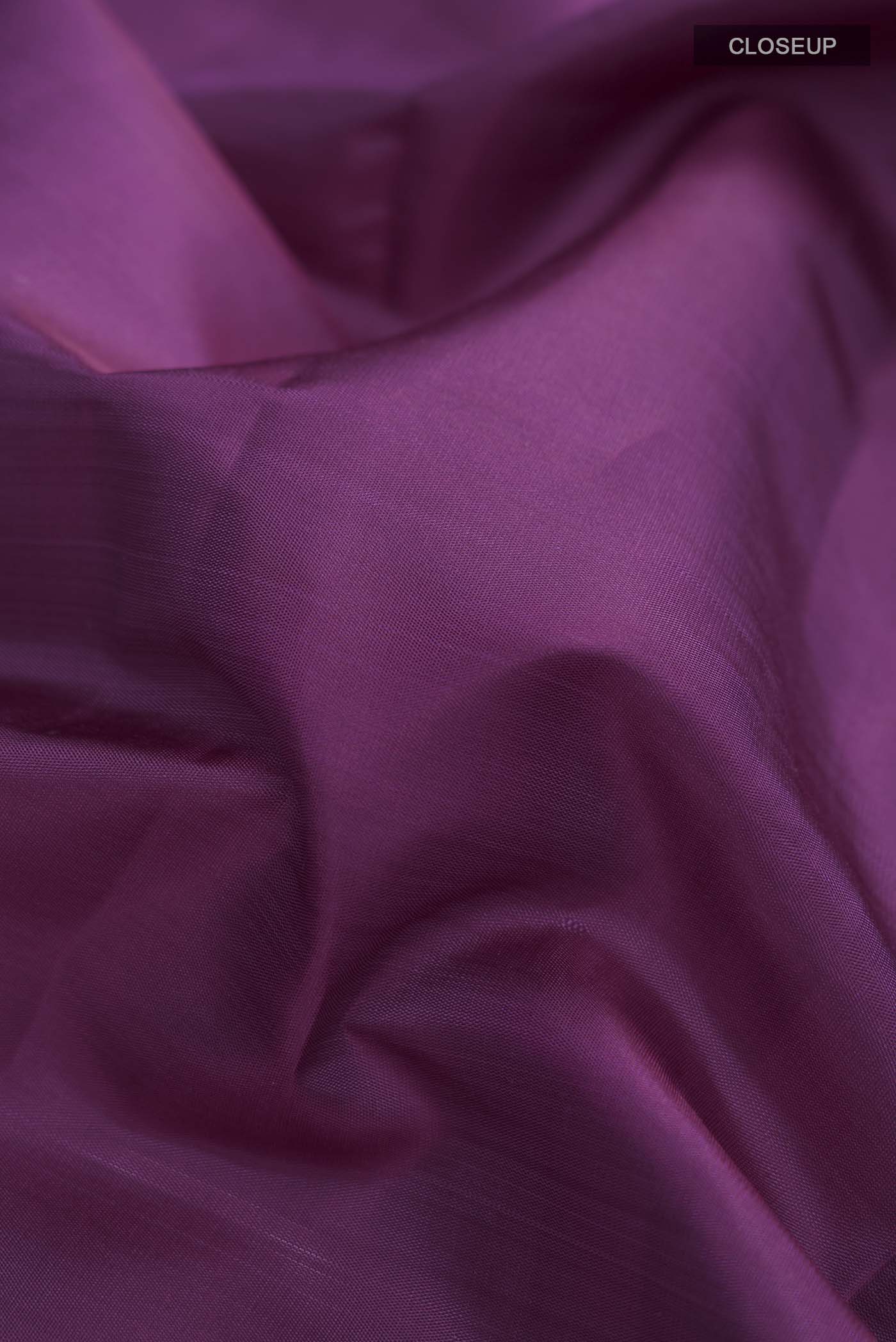 Purple Kanjivaram Silk Saree - Image 2