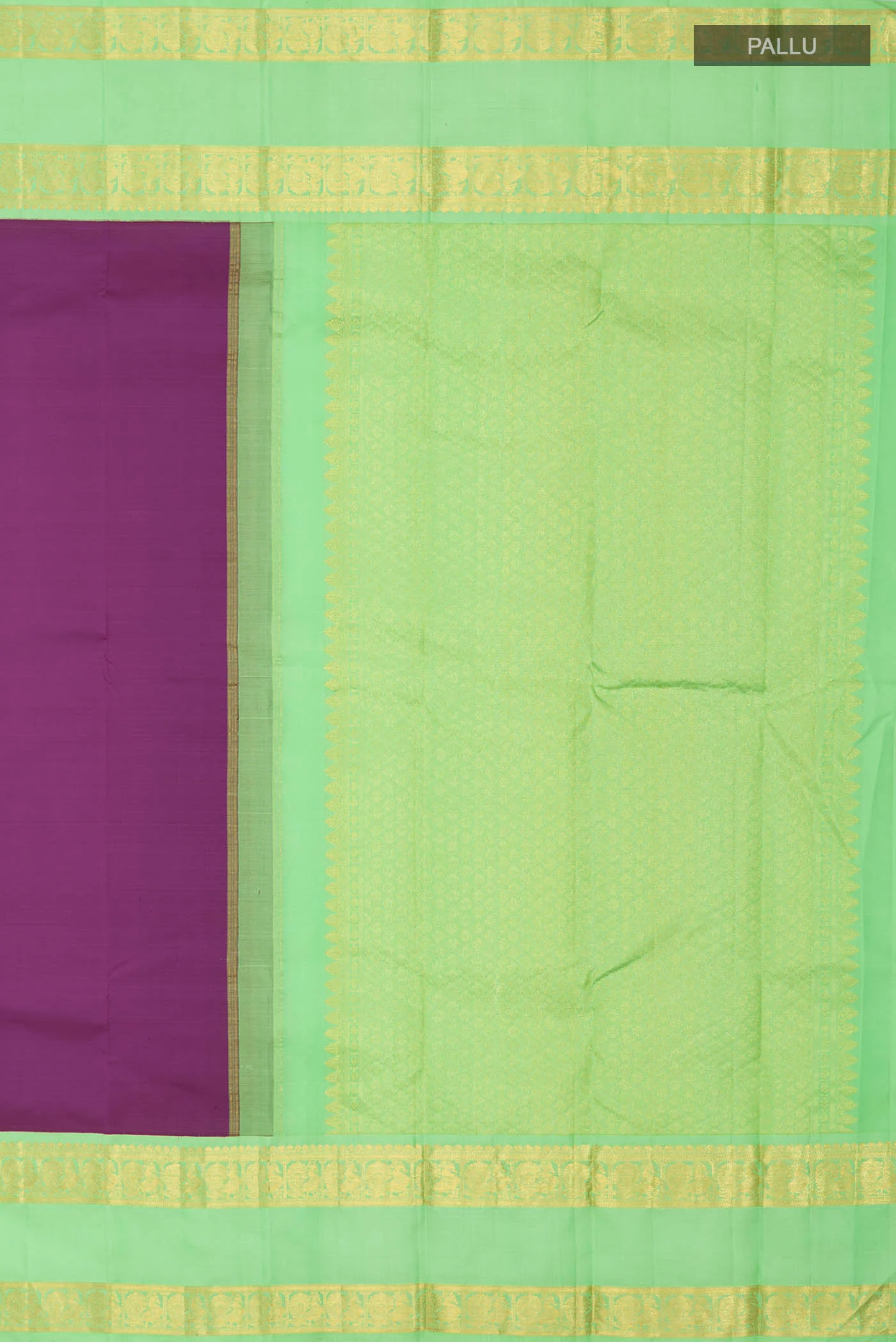 Purple Kanjivaram Silk Saree - Image 7