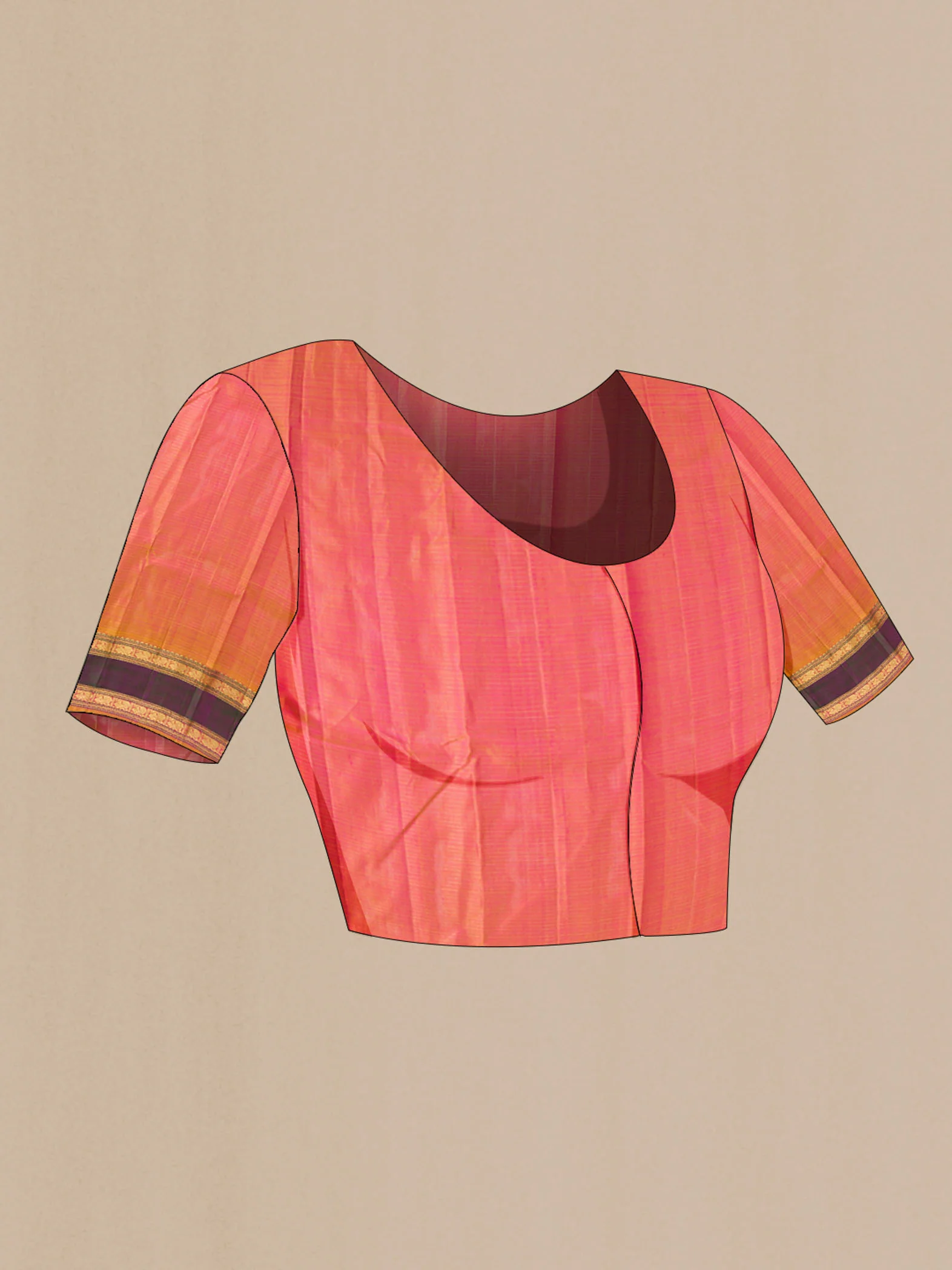 Purple Kanchipuram Silk Saree - Image 5