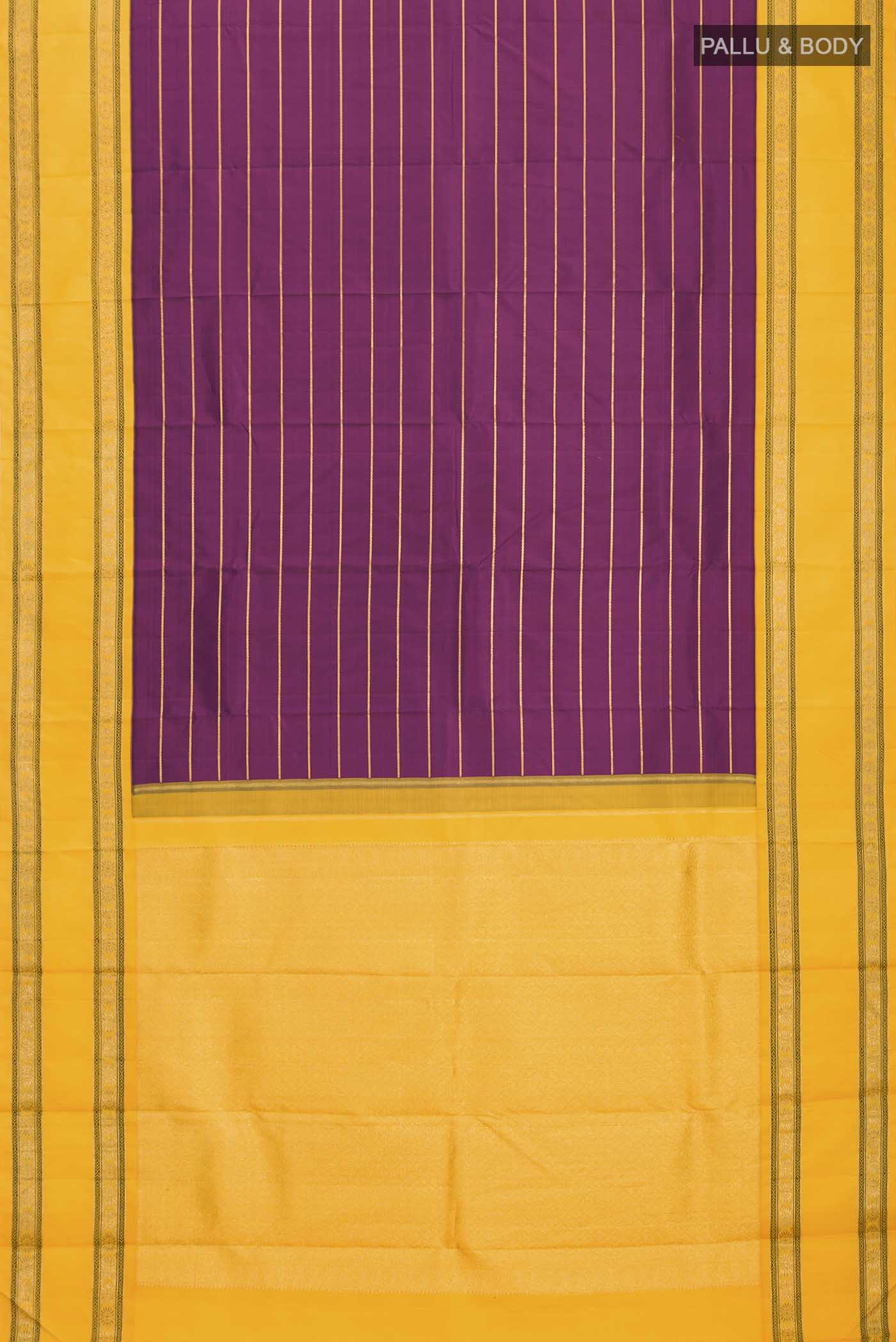Purple Kanjivaram Silk Saree - Image 6