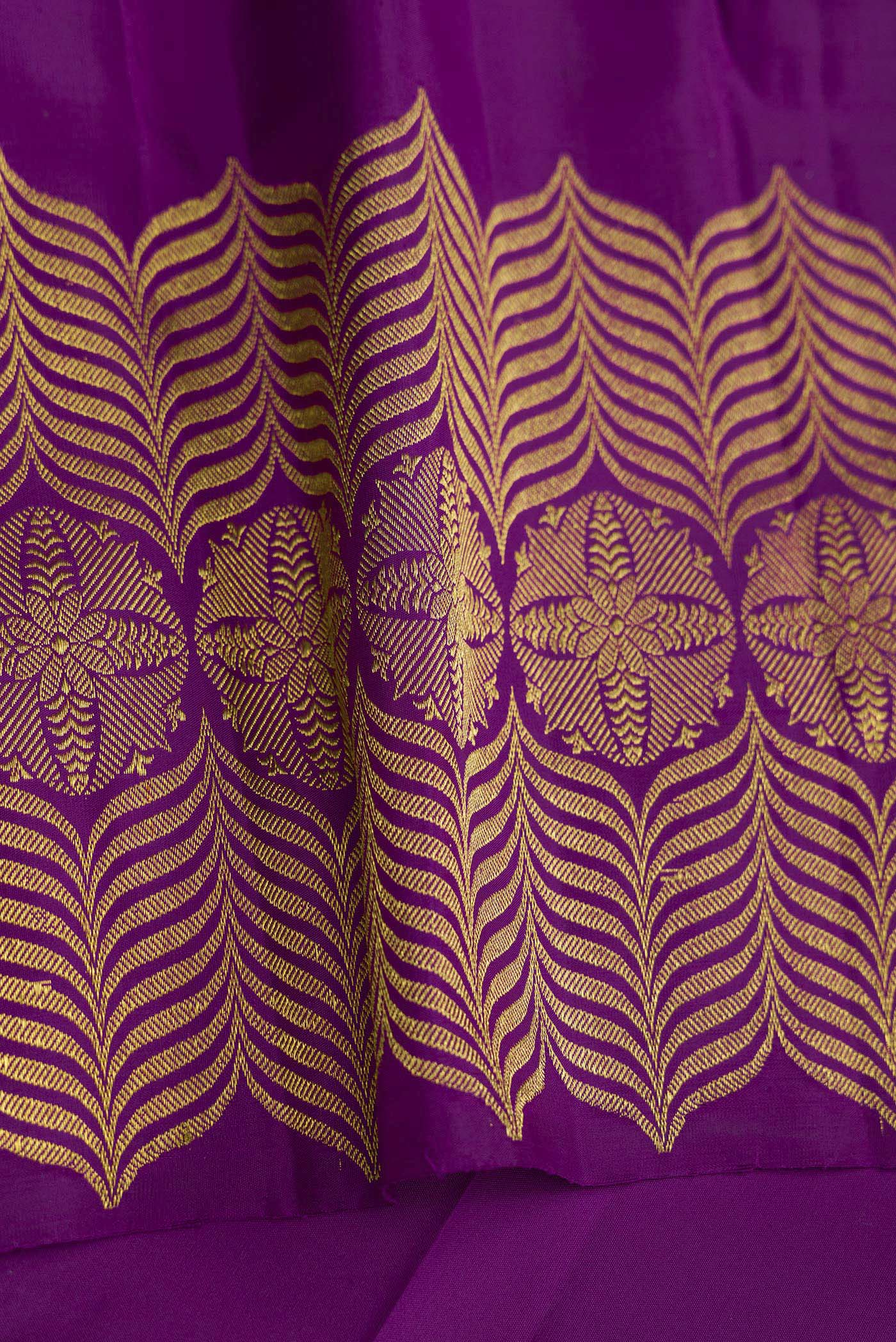 Tara-Purple Kanjivaram Silk Saree - Image 2