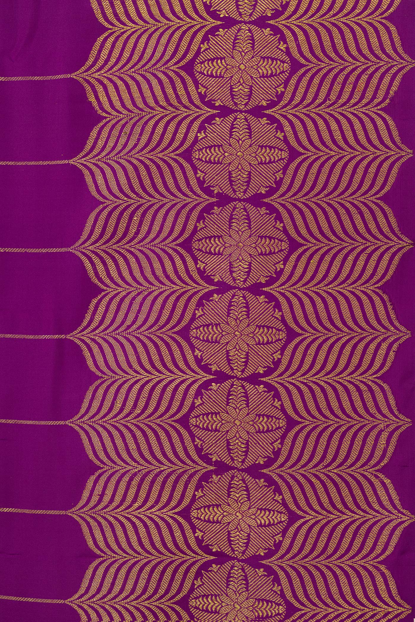 Tara-Purple Kanjivaram Silk Saree - Image 6