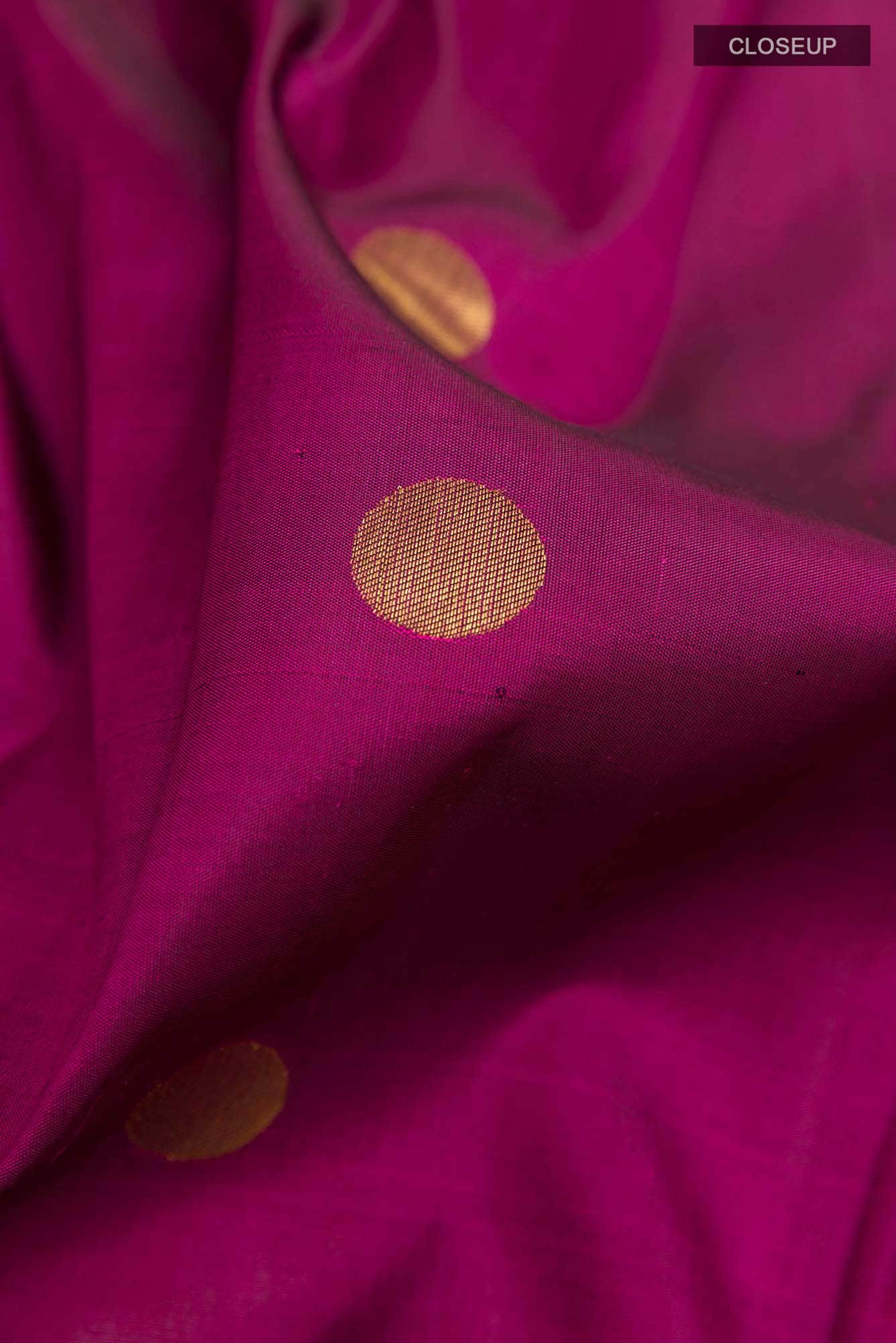 Purple Kanjivaram Silk Saree - Image 3