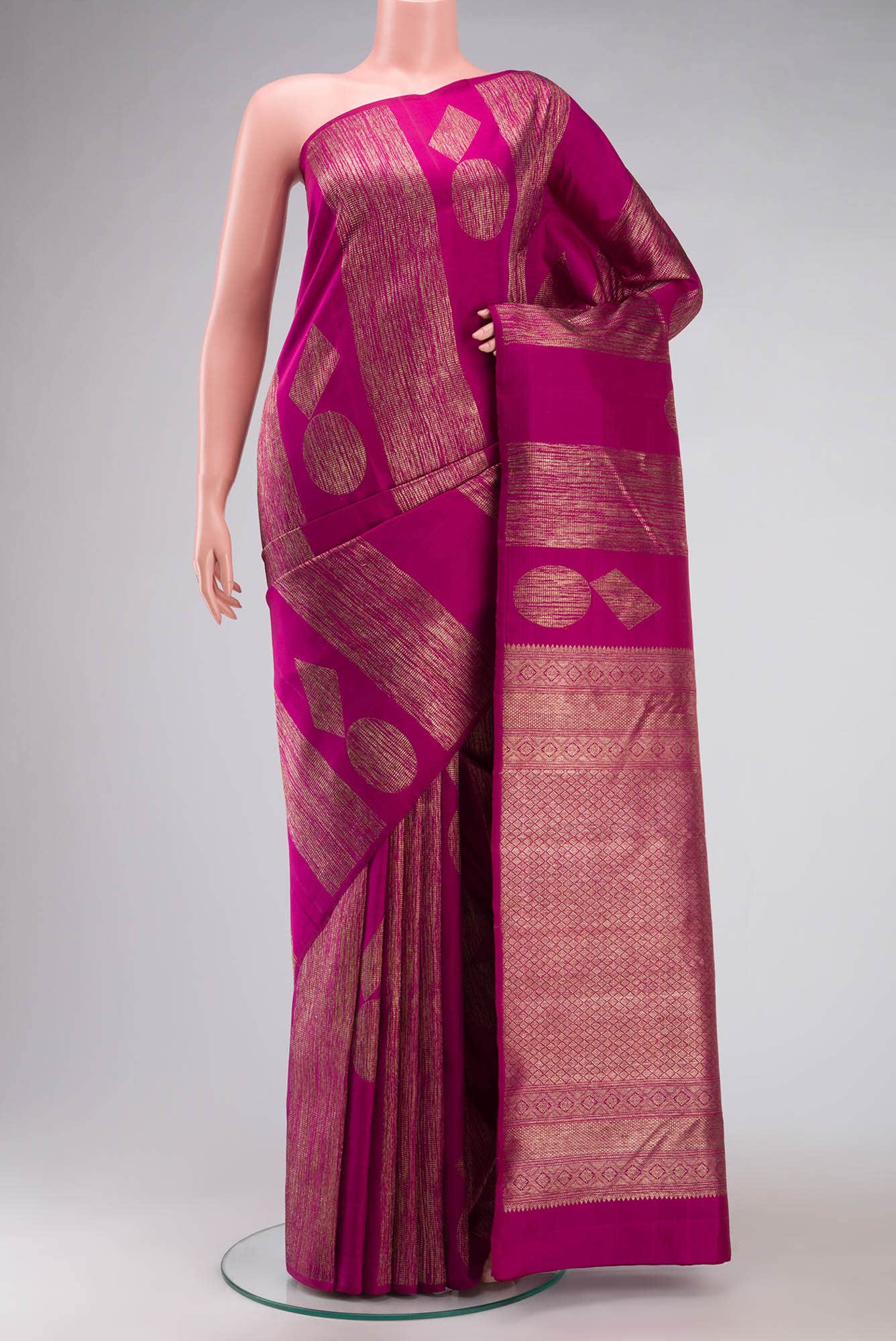 Magenta Kanjivaram Silk Saree